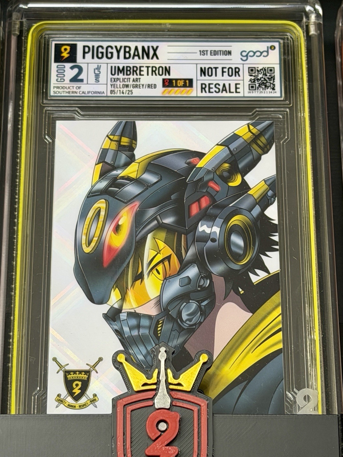 PiggyBanx Piggy Banx UMBRETRON Prism Variant 1/1  Umbreon TRON POKEMON