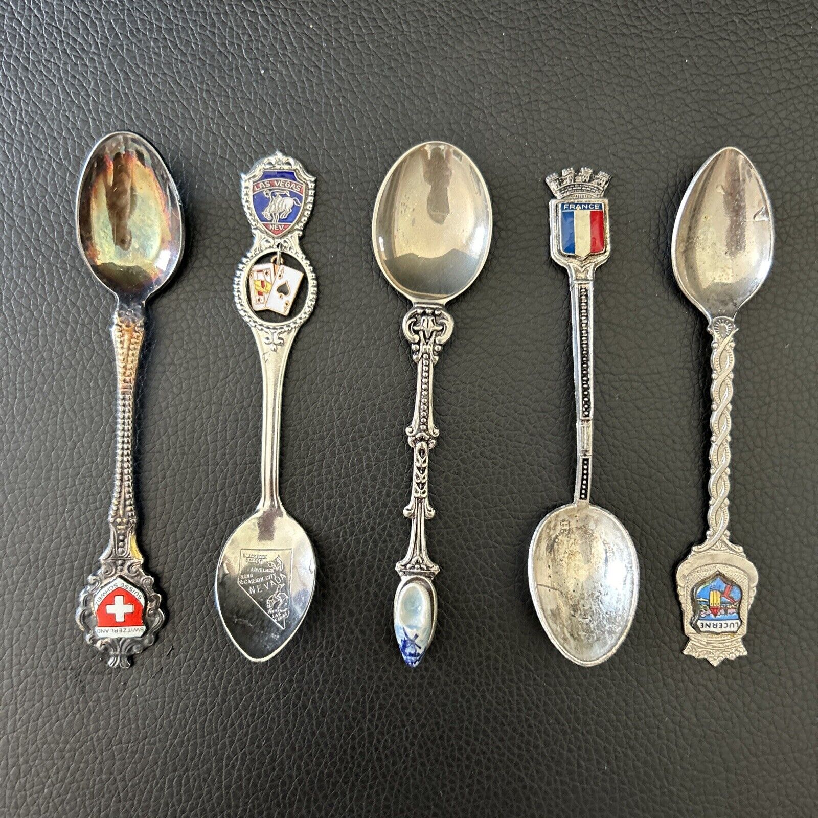 Set Of Antique Collectible Small Spoons 