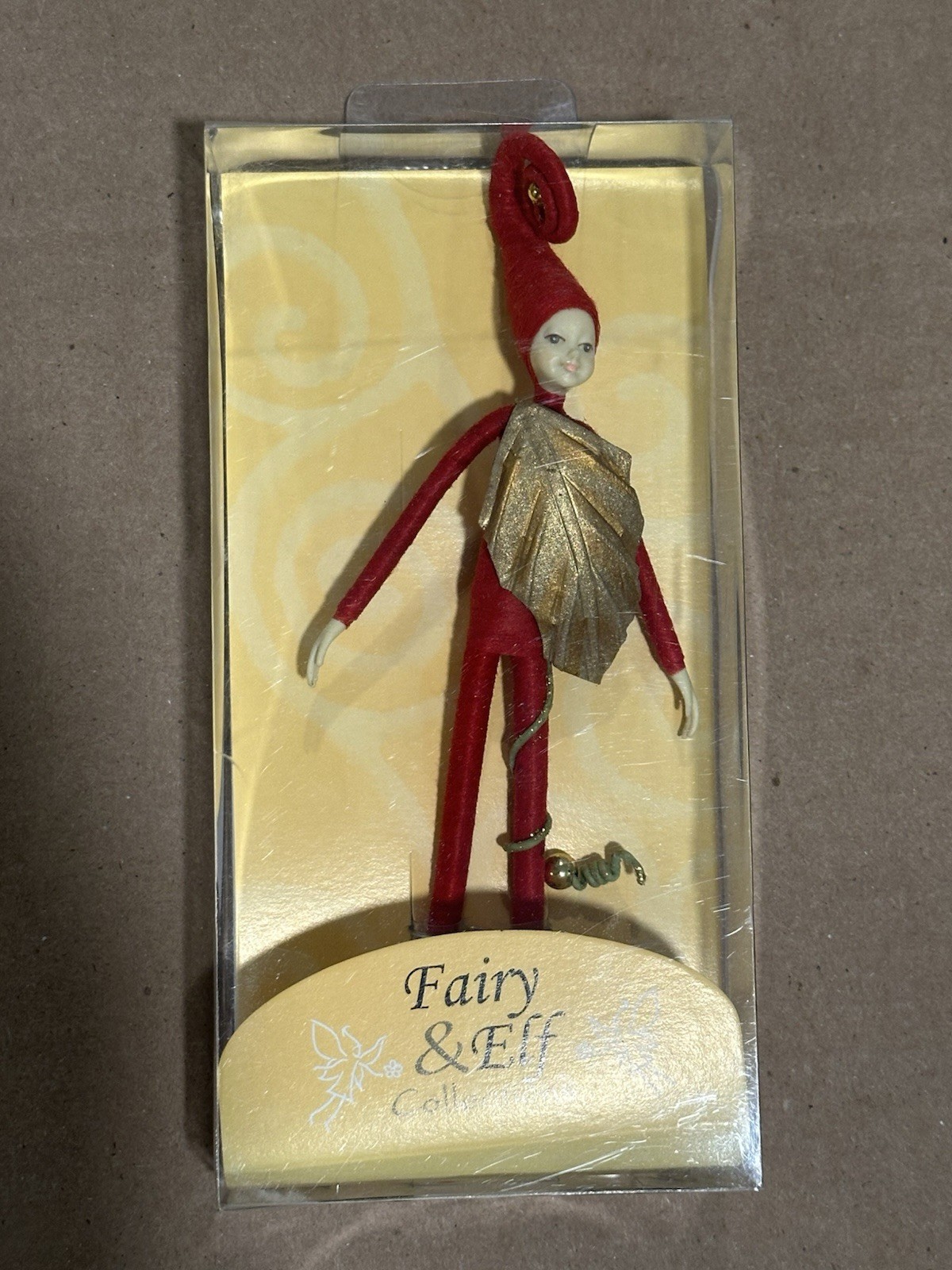 Tassie Fairy, 4” Handmade Fairy From Thailand. #CE003 Red Leaf