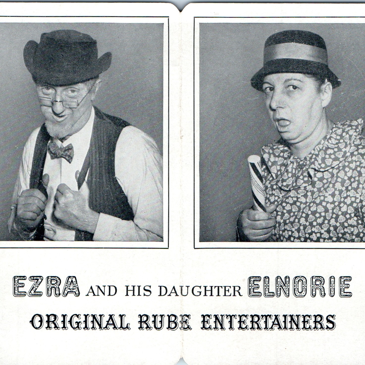 Vtg Marathon Gas Ohio Oil Co Souvenir Folder Uncle Ezra Elnorie Rube Comedians
