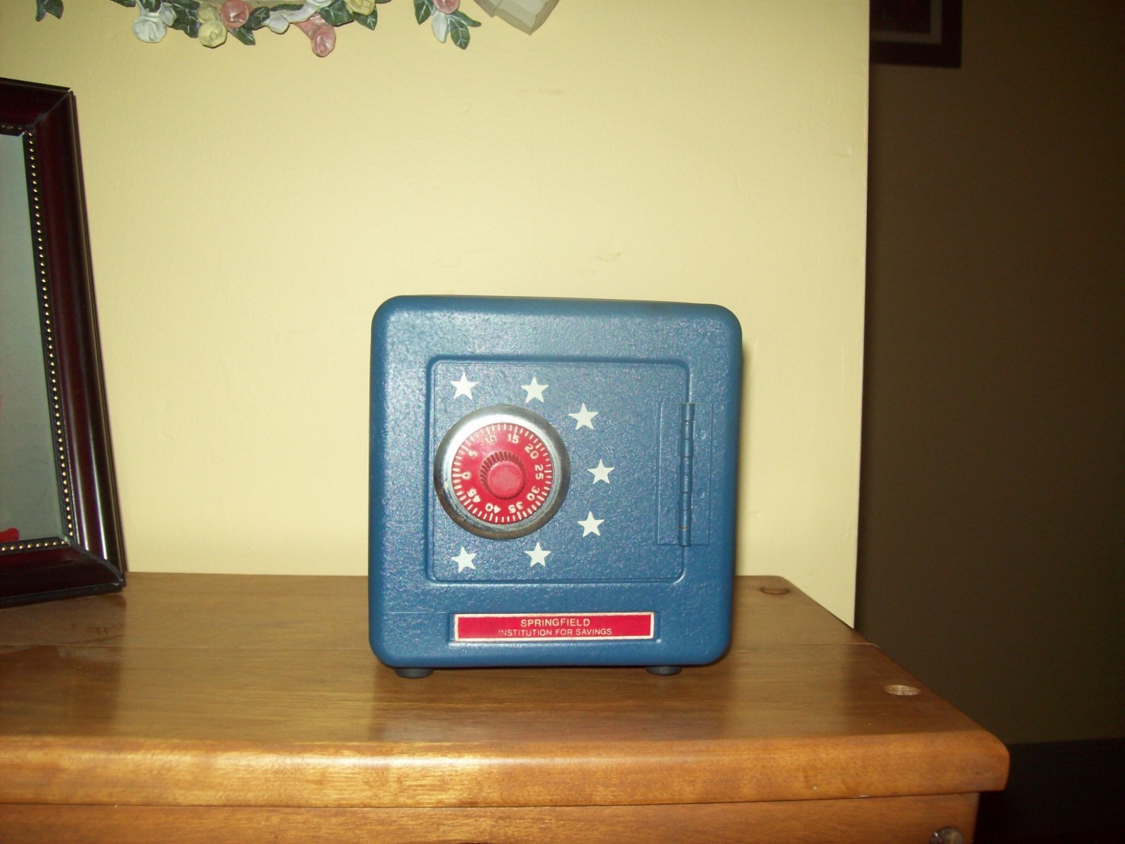 Vintage Springfield Institution for Savings Bank Vault Combination Bank