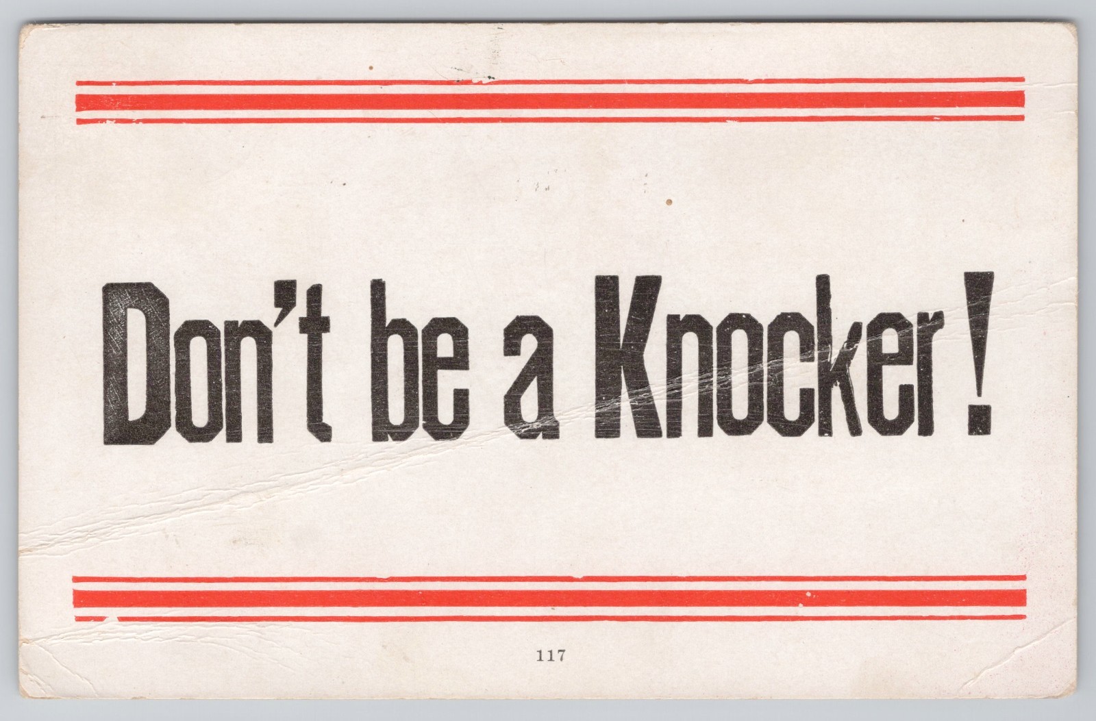 1913 Motto Don\'t Be A Knocker Galt Ontario Canada Posted Antique Postcard 1 cent 1913 Motto Don\'t Be A Knocker Galt Ontario Canada Posted Antique Postcard 1 cent