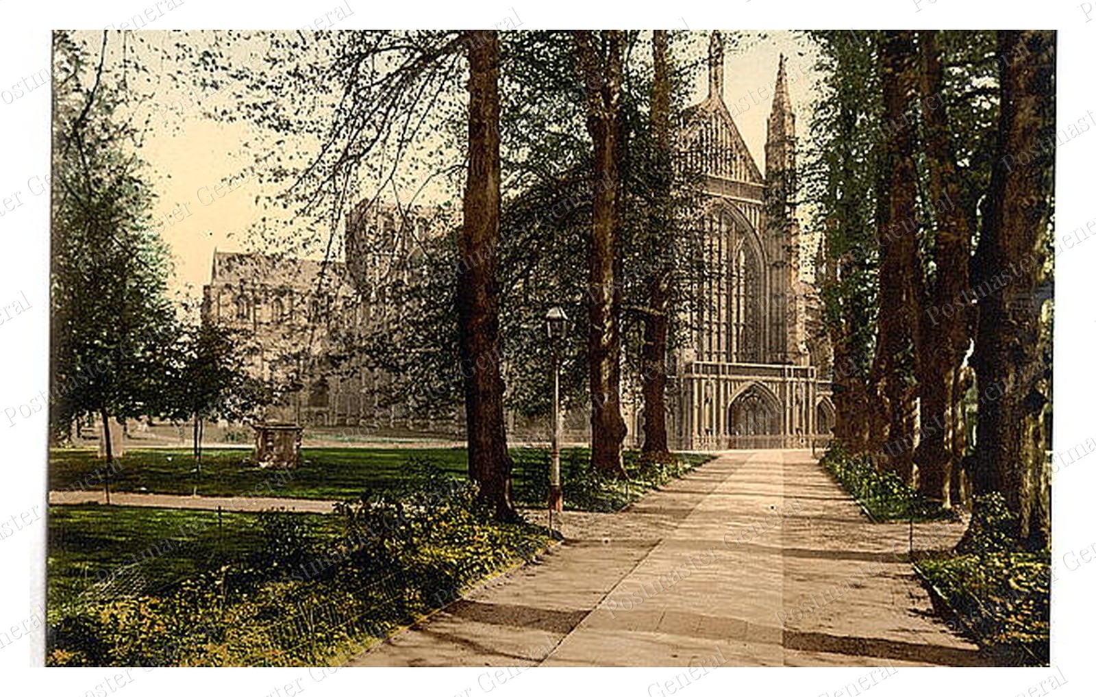 Winchester England Cathedral Avenue Standard Postcard COPY RPPC