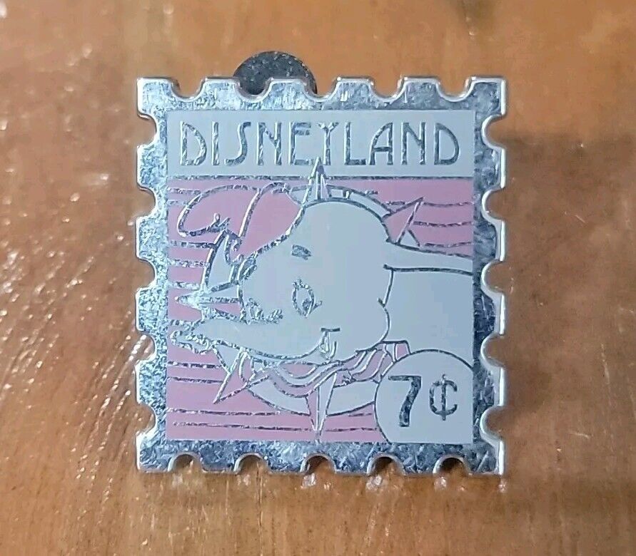 Disney Pins Dumbo 7 Cent Stamp Disneyland Resort Hotel Hidden Mickey Pin