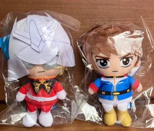 Gundam Char & Amuro Ray doll Mascot set of 2 Mobile Suit Gundam Plush chibi