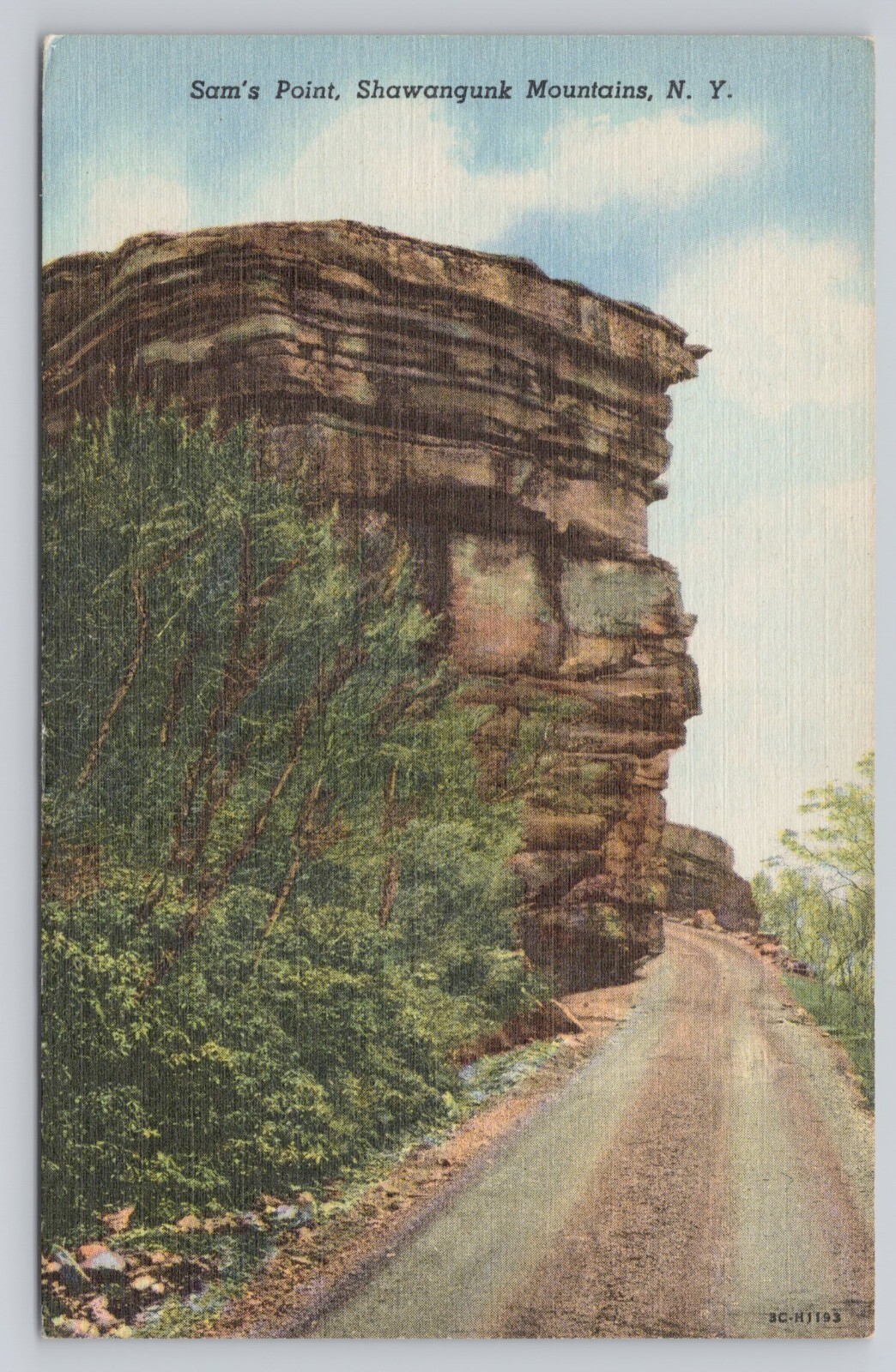 Atq/Vtg Post Card Sam's Point Shawangunk Mountains N.Y. N259 