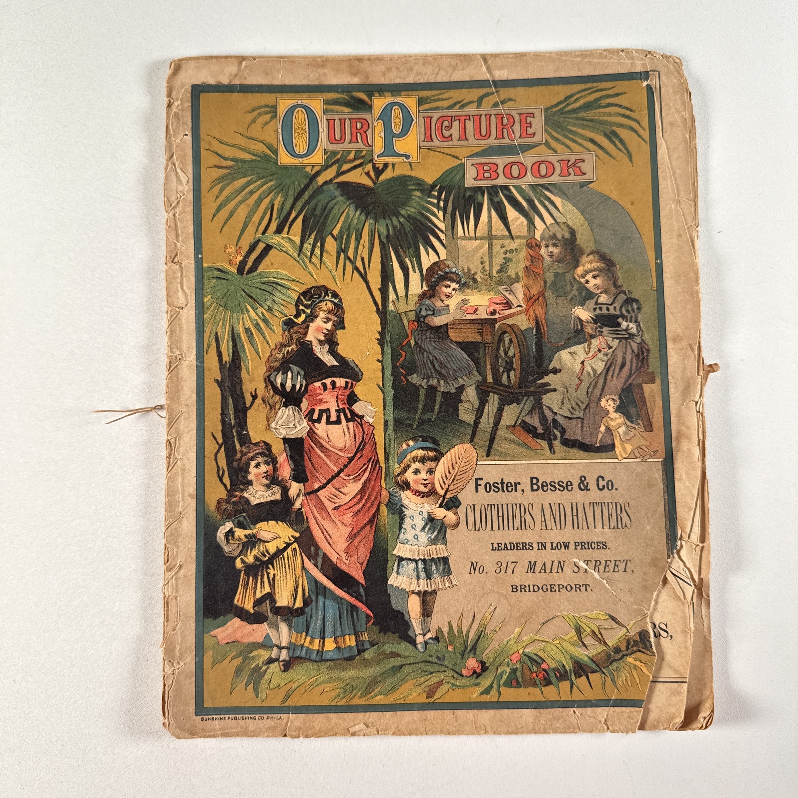 Antique Our Picture Book Foster Besse & Co Bridgeport Advertising Illustrated Bo Antique Our Picture Book Foster Besse & Co Bridgeport Advertising Illustrated Bo