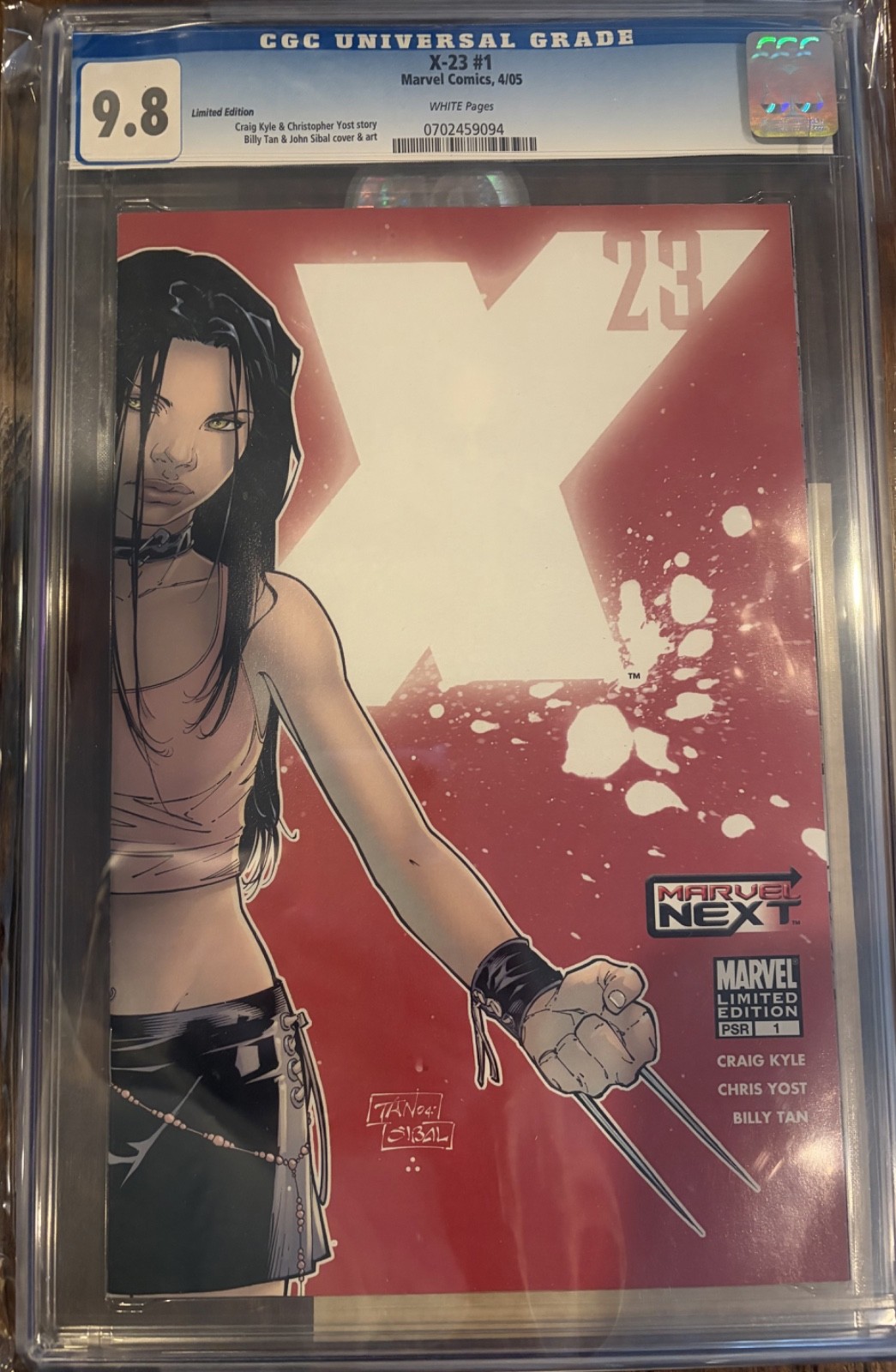 X-23 #1 CGC 9.8 Limited Edition Variant Origin of Laura Kinney Marvel 2005
