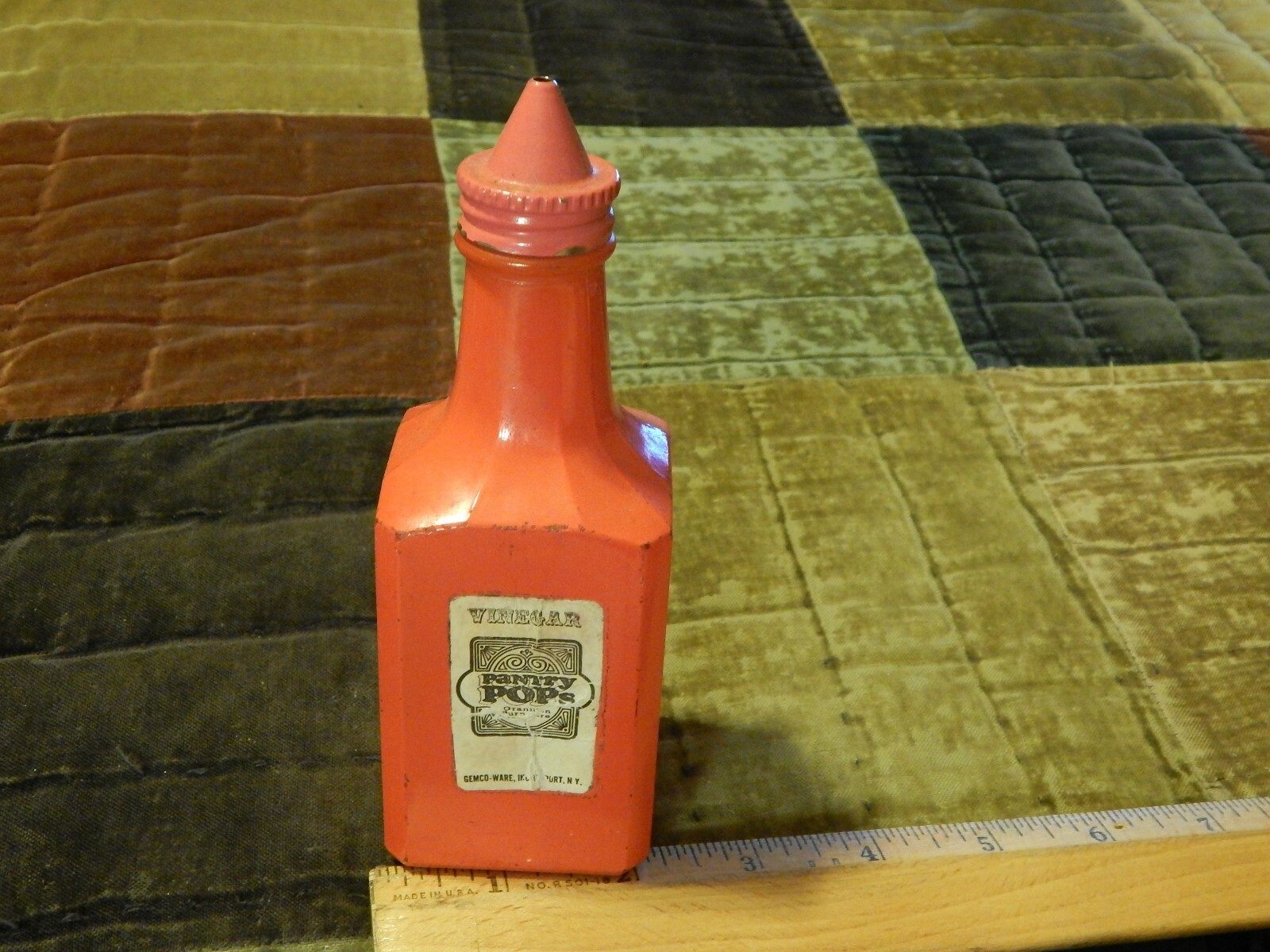 Gemco USA Vtg Glass Cruet Vinegar Dispenser \