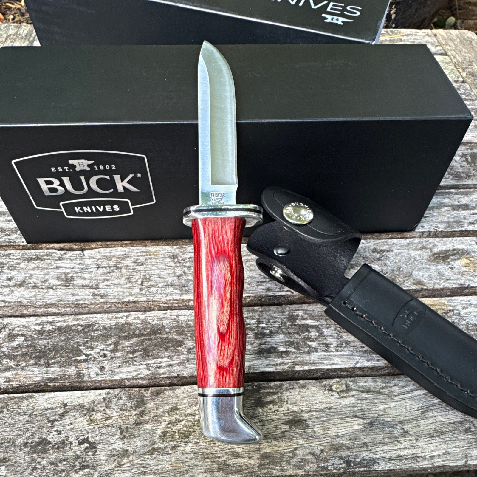 Buck 116 Caper Cherry Wood Handel “RARE”
