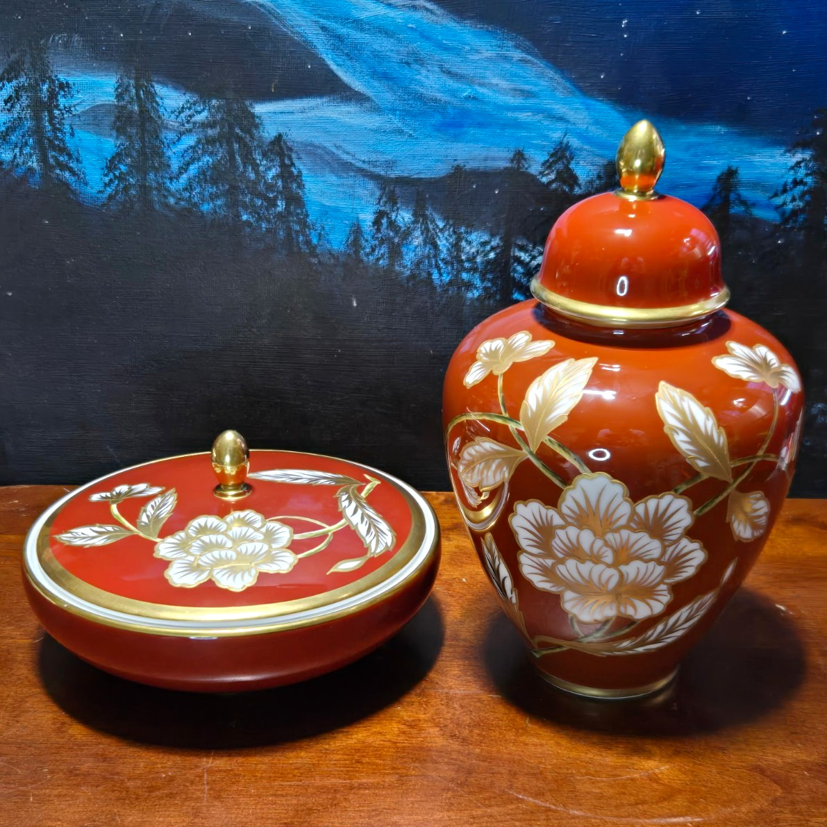 Vintage 1930-50\'s Hutschenreuther estate pieces. Hand Painted. 