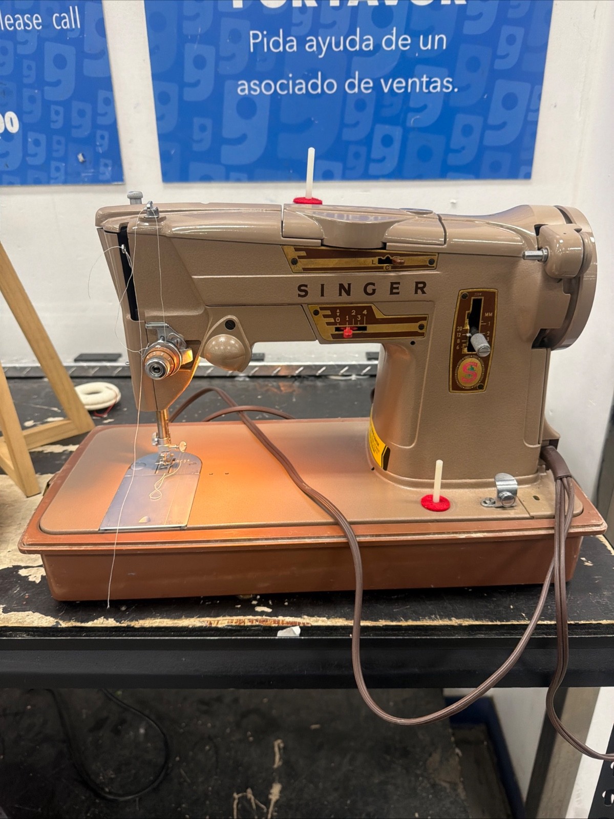 💙Vintage 1960s Singer 328K Sewing Machine+ foot pedal~Working 💙Vintage 1960s Singer 328K Sewing Machine+ foot pedal~Working