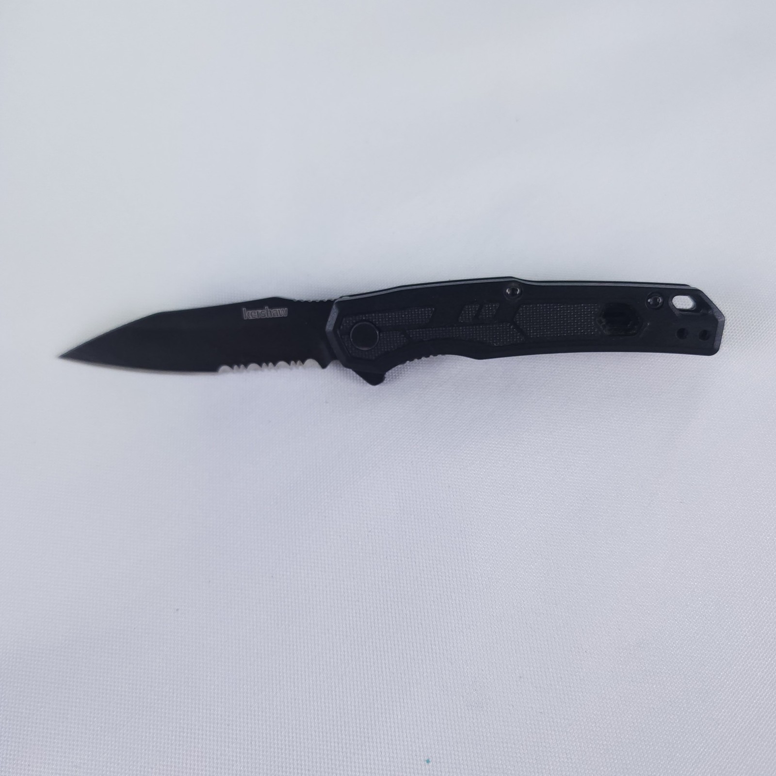 Kershaw Shuffle II 1402BLKST Black Serrated Folding Pocket Knife EDC