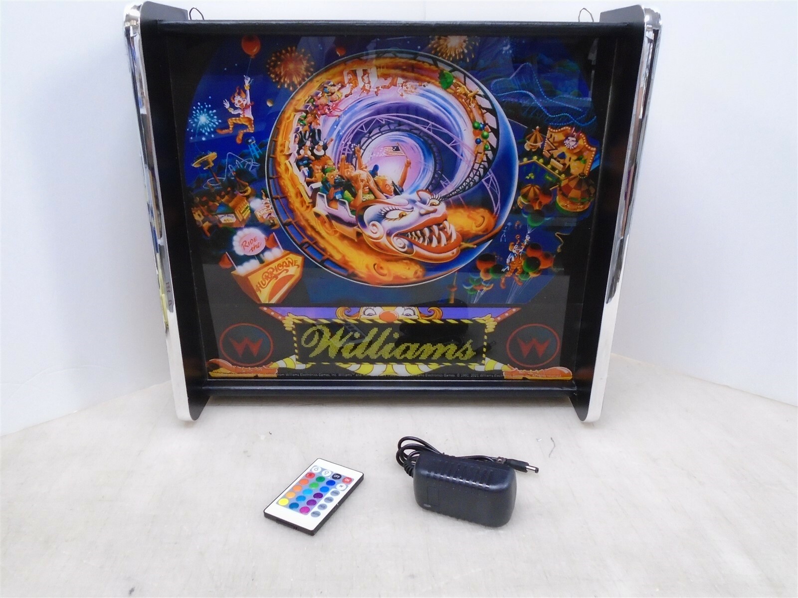 Williams Hurricane Pinball Head LED Display light box Williams Hurricane Pinball Head LED Display light box