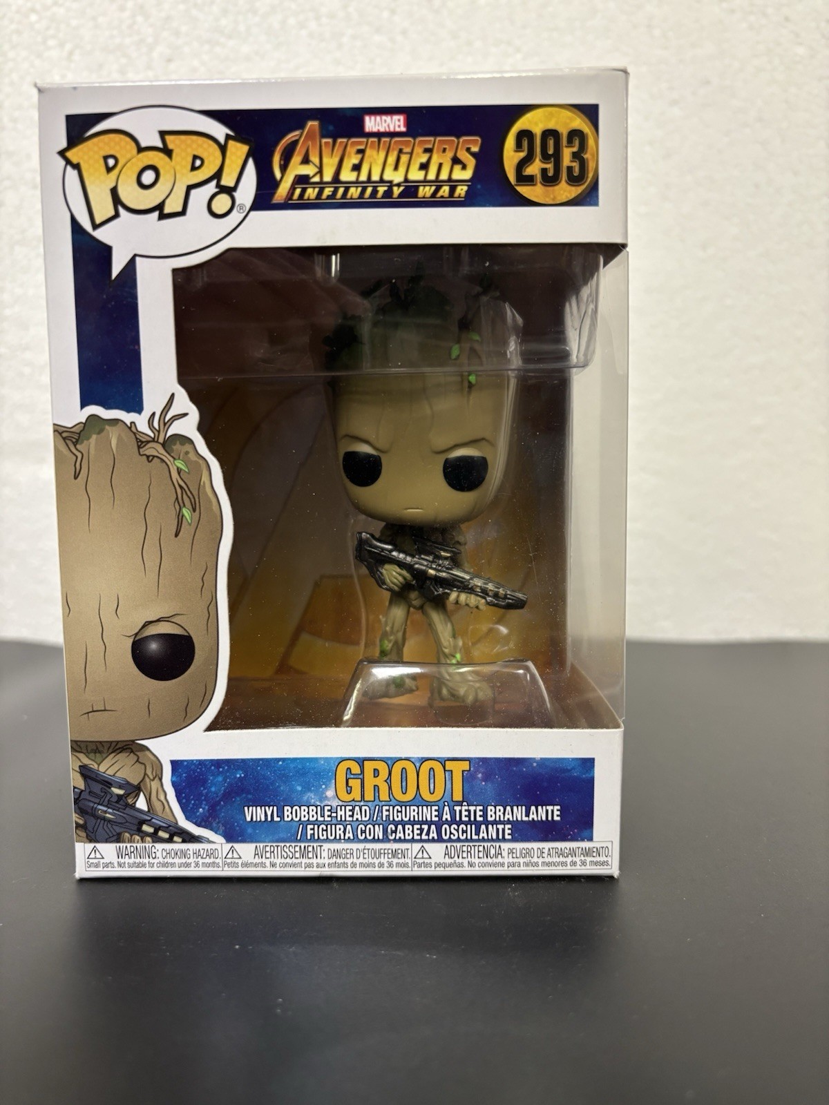 Funko Pop Vinyl: Marvel - Groot (w/ Blaster) #293 Avengers Infinity War Funko Pop Vinyl: Marvel - Groot (w/ Blaster) #293 Avengers Infinity War