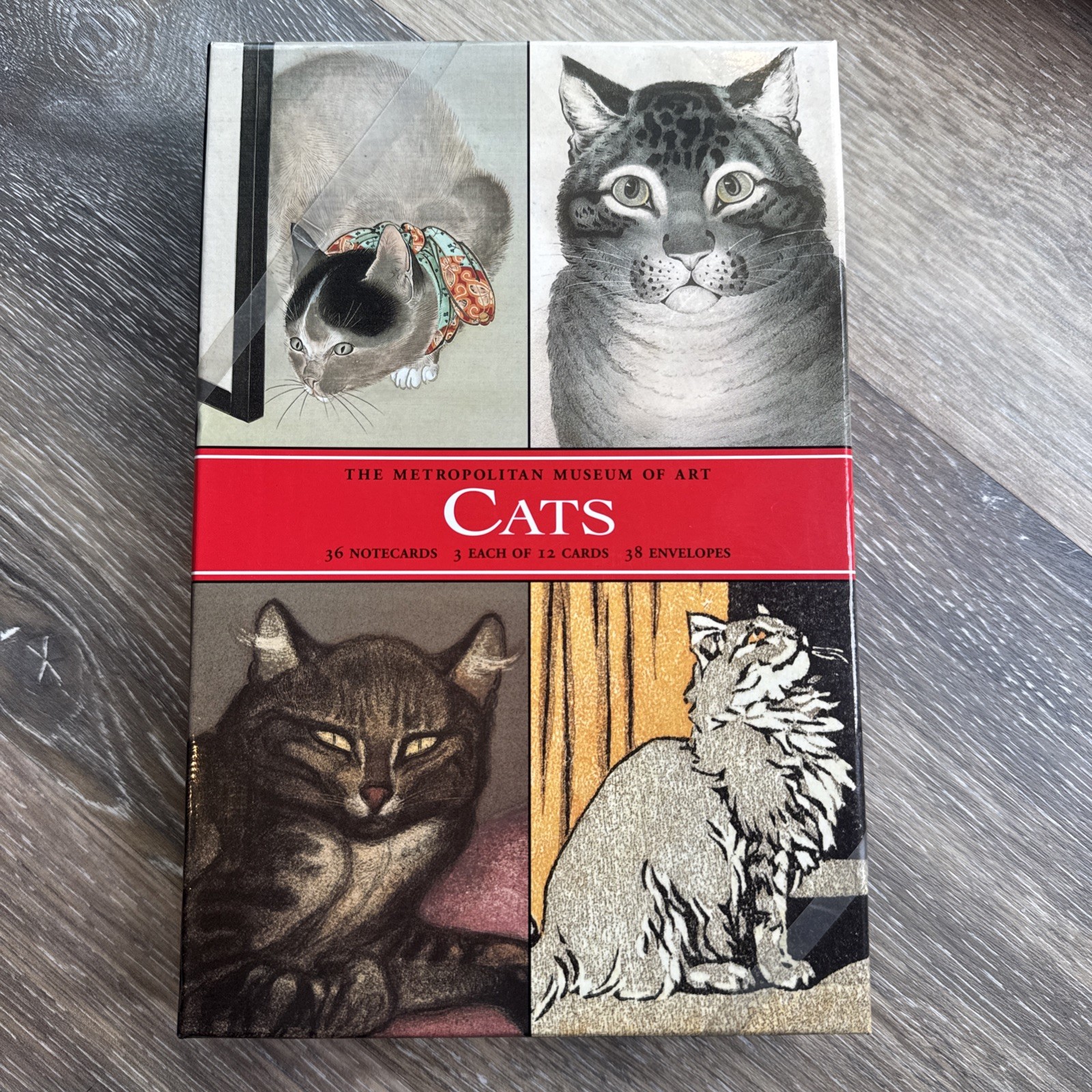 2004 Metropolitan Museum Of Art Cats Notecards Boxed Set 36 Cards /Envelopes NEW