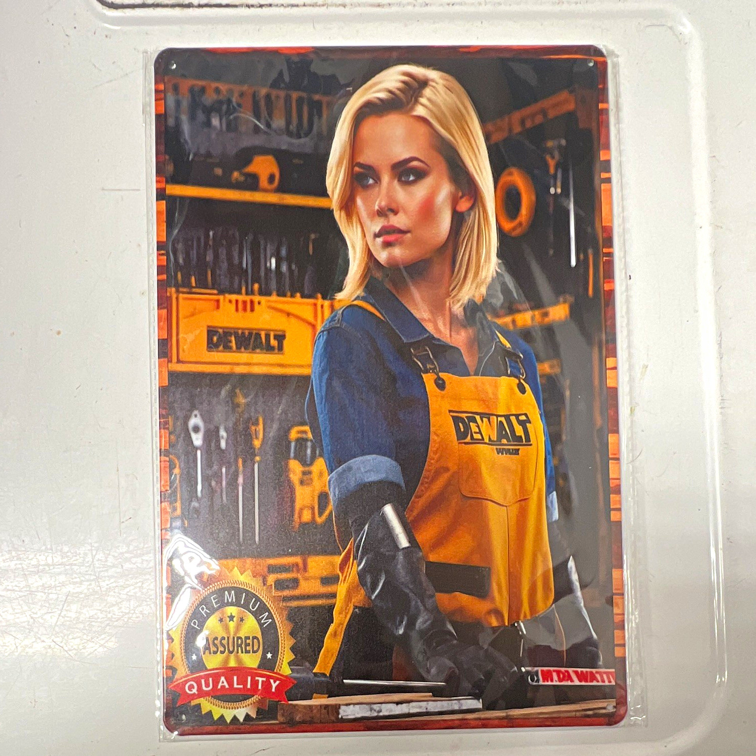 DeWalt Assured Quality Mr. DeWalt #001 2024 Orange Premium Non-Sport Card