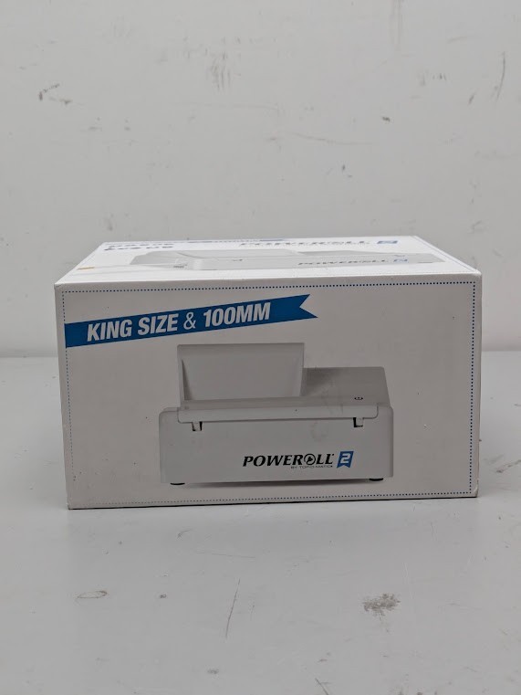 POWEROLL 2 Top-O-Matic Electric Cigarette Machine - King Size & 100mm in White
