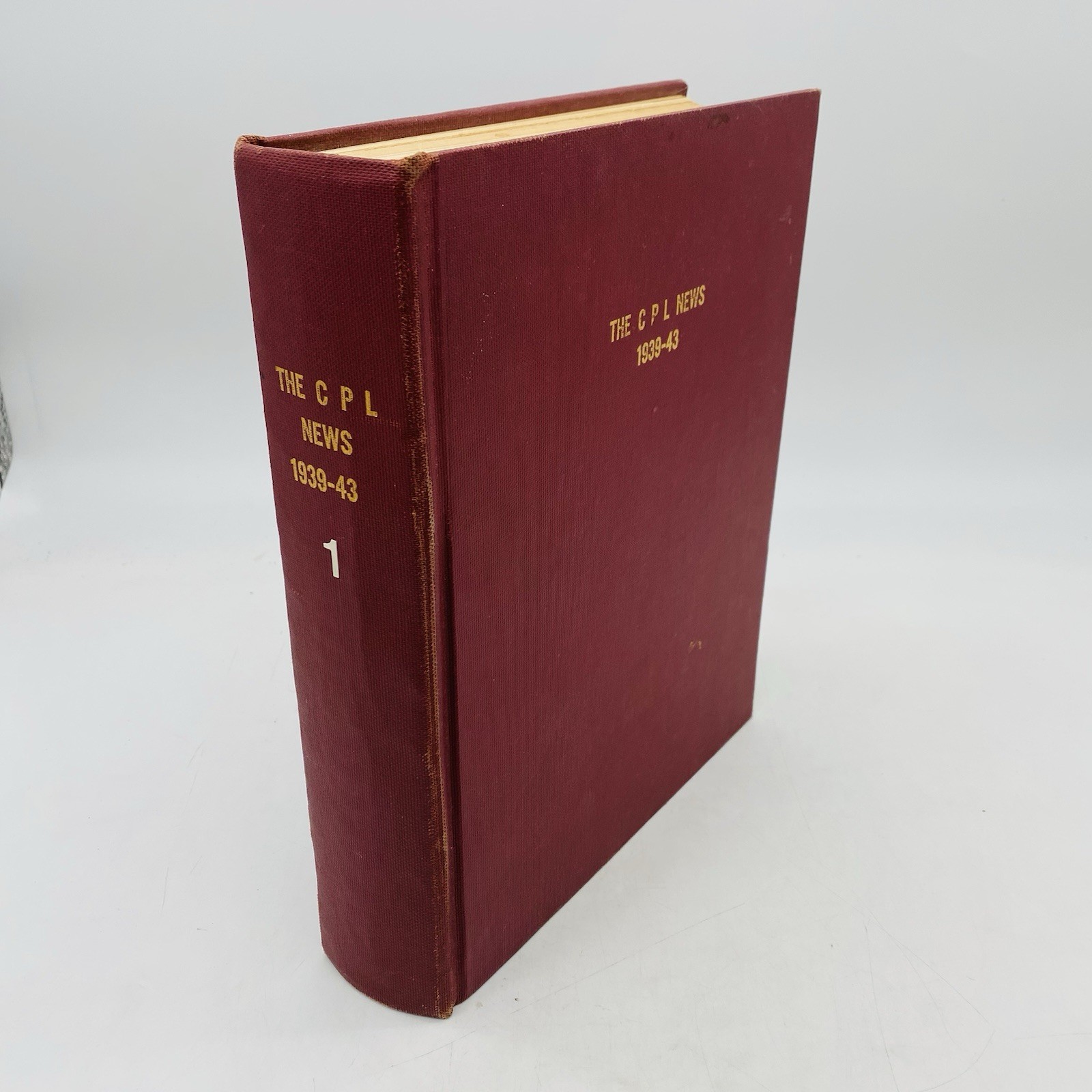 The C P L News 1939-43 Hardbound Monthly Employee Newsletter Photos Stories READ