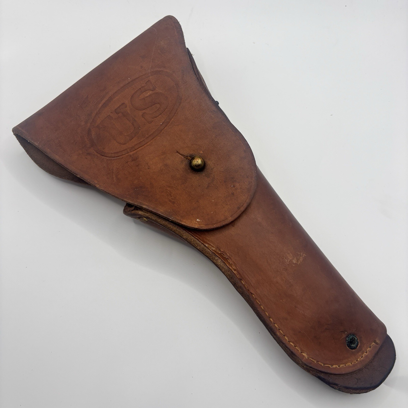 WWII Era US Army M1916 Leather Holster Colt .45 M1911A1 - Enger-Kress - XLNT