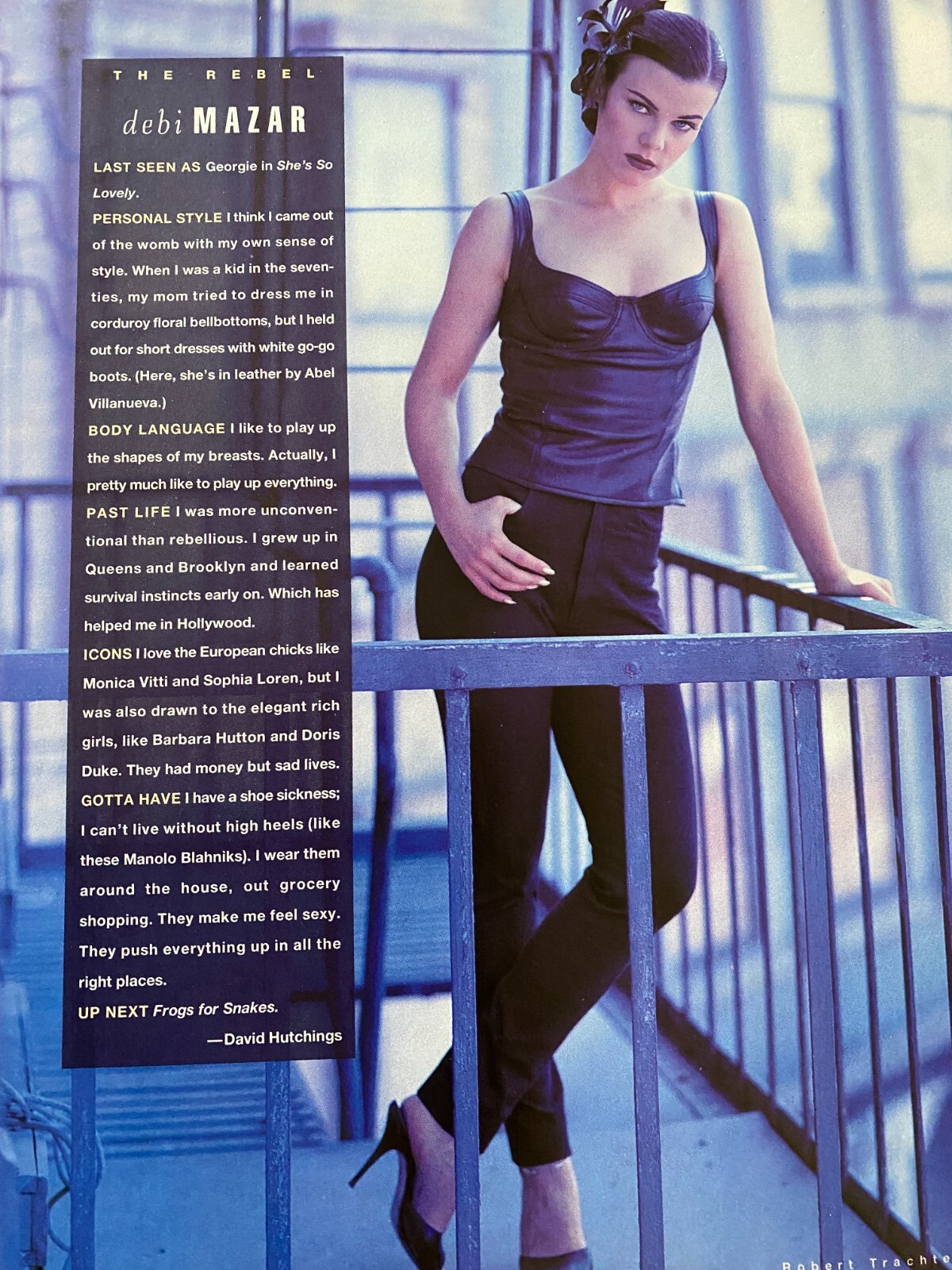 Debi Mazar, Full Page Vintage Pinup