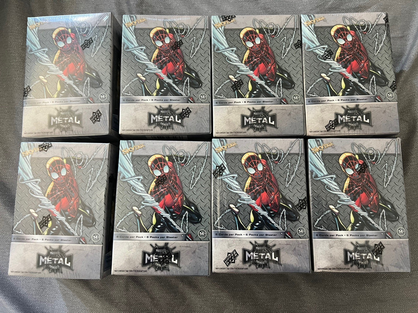 Upper Deck 2022 Marvel Metal Universe SkyBox Blaster Box Sealed Lot Of 8