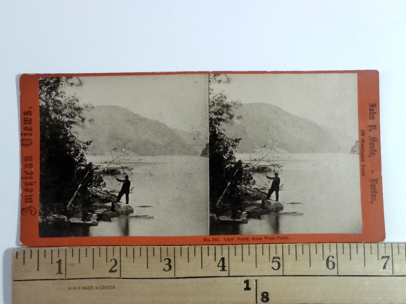 Cro' Nest West Point Stereoview John P. Soule American Views c1870 New York