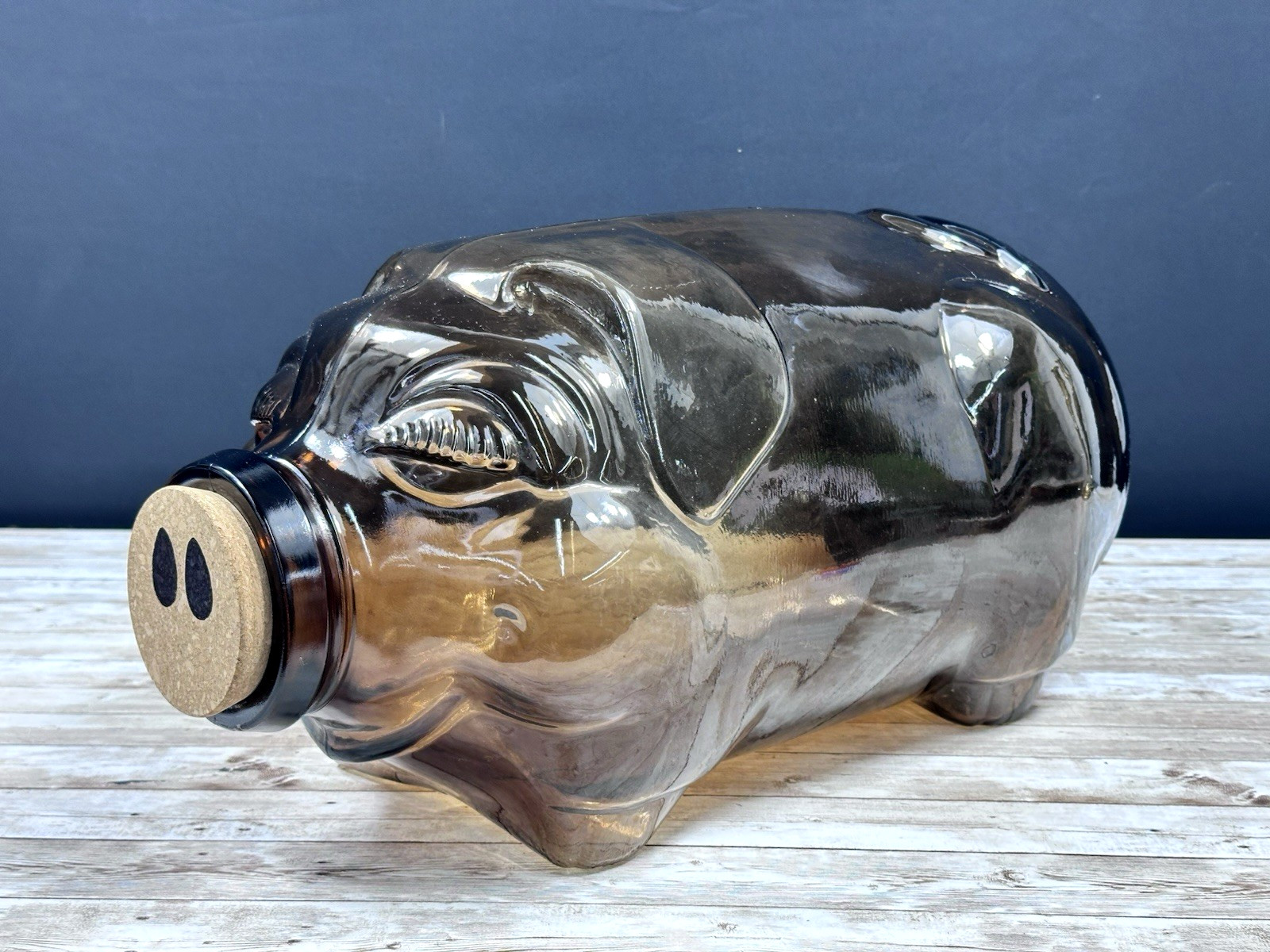 Large Libbey Brown Glass \ Large Libbey Brown Glass \