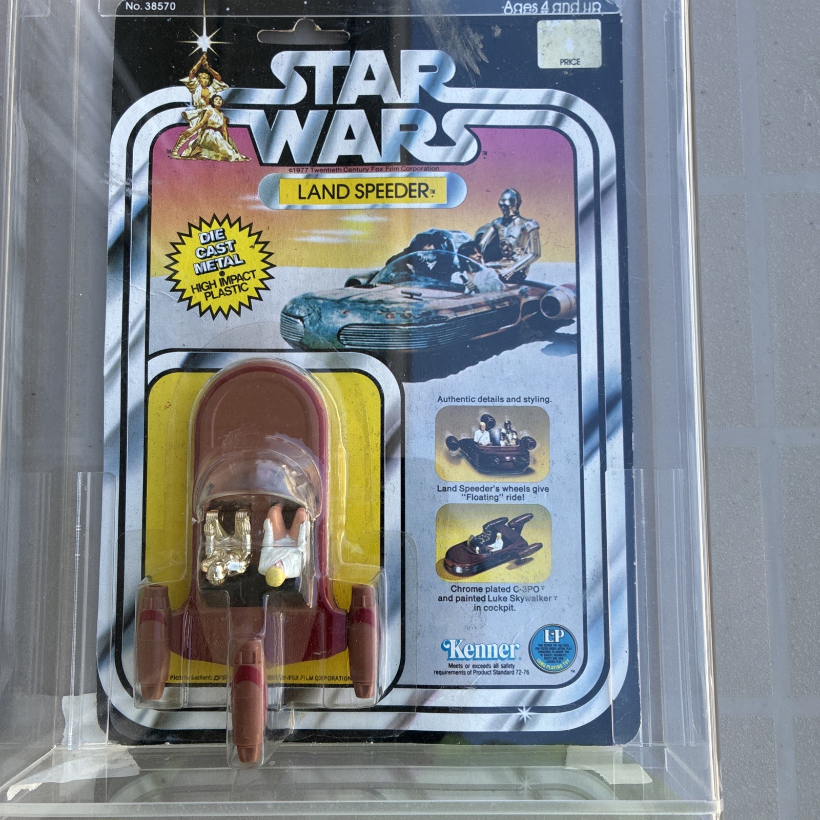 Vintage 1978 Star Wars Die Cast Land Speeder Sealed Original Package