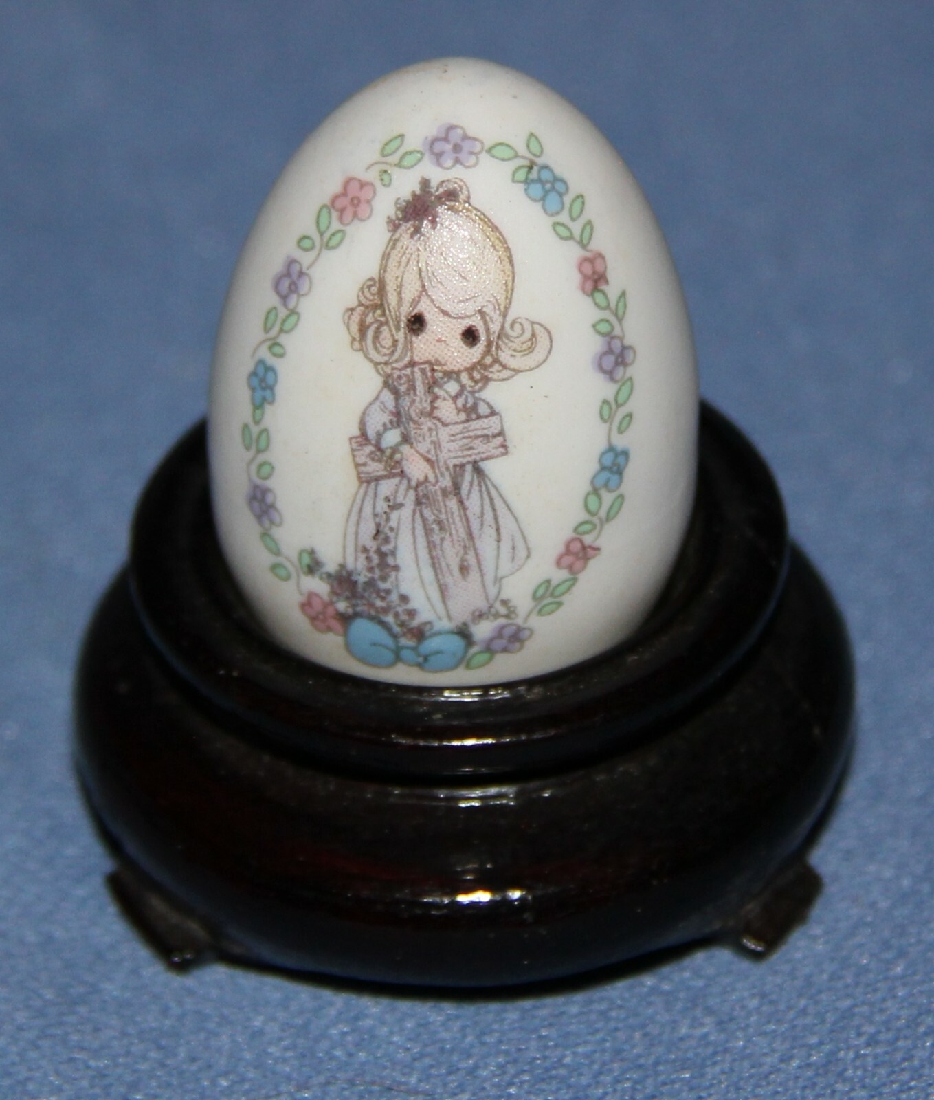 Precious Moments I Believe Egg w/ Stand Decoration Easter Vtg Decor Collectible Precious Moments I Believe Egg w/ Stand Decoration Easter Vtg Decor Collectible