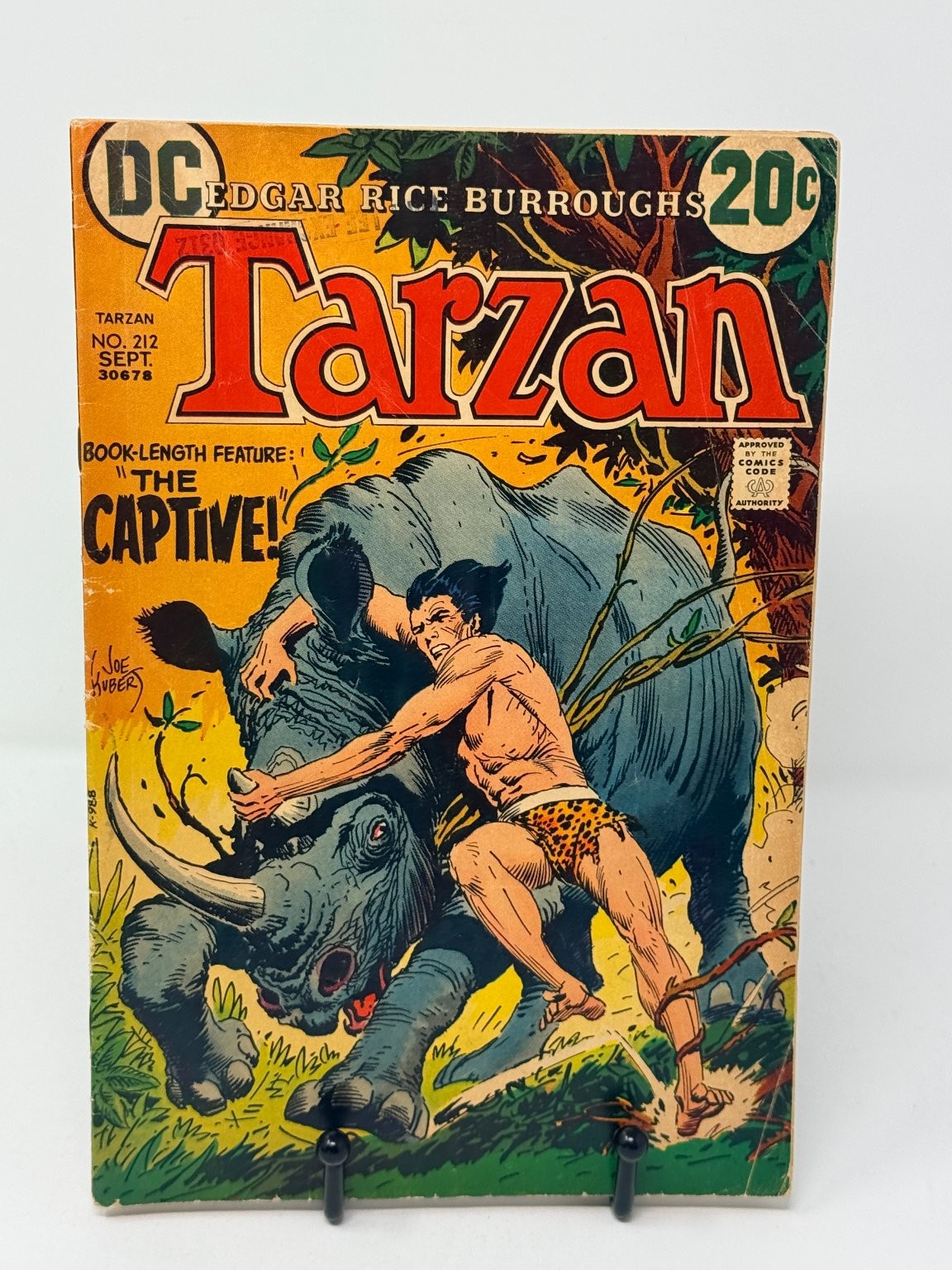 Tarzan #212 DC Comics Joe Kubert Cover Bronze Age 1972