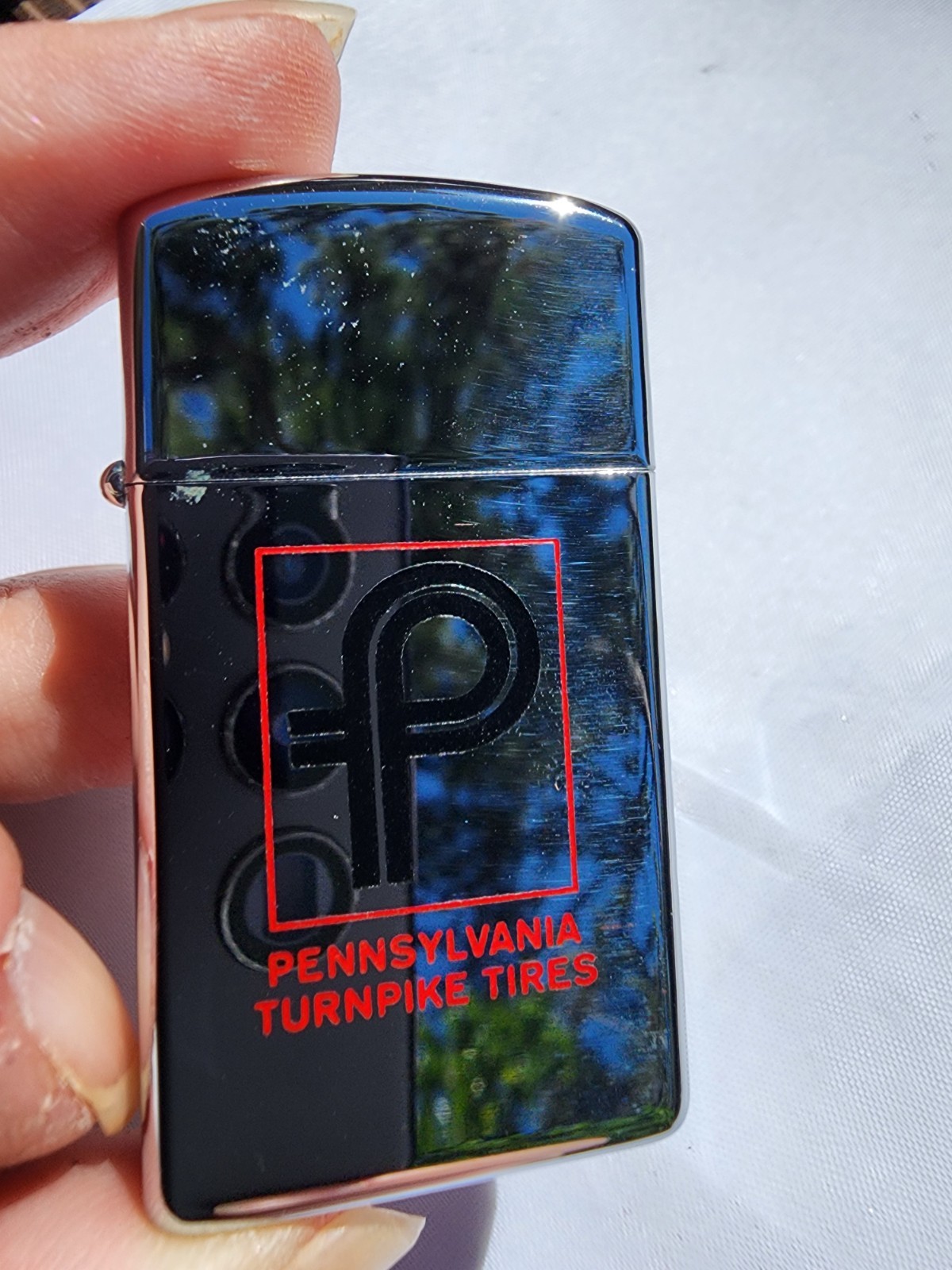 Vintage 1968 Zippo Advertising Lighter – Pennsylvania Turnpike Tires