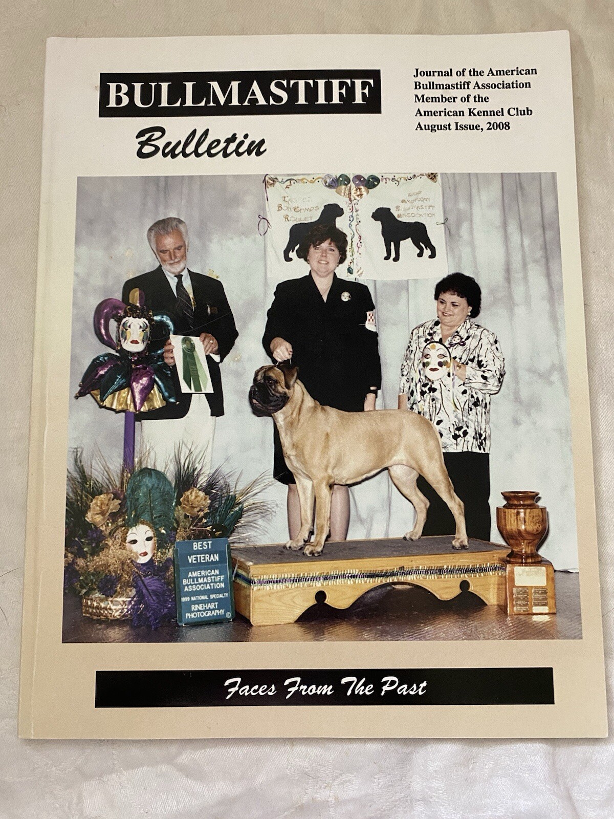 Bullmastiff Bulletin Vintage Collectible Official Club Magazine August 2008
