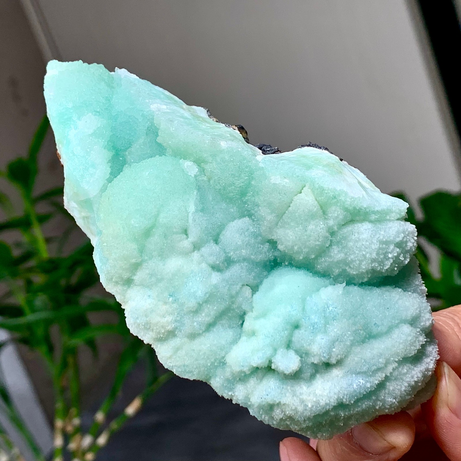 357G Natural blue texture stone crystal,Heteropolar of Chinese blue aragonite 357G Natural blue texture stone crystal,Heteropolar of Chinese blue aragonite
