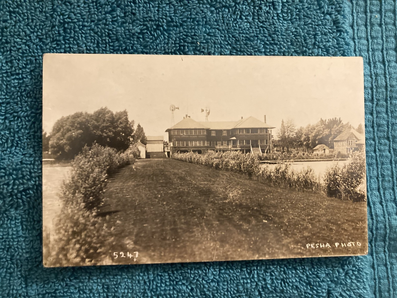 RPPC New Baltimore Michigan Pesha Photo Posted 1914 Bishop Detroit W/Message