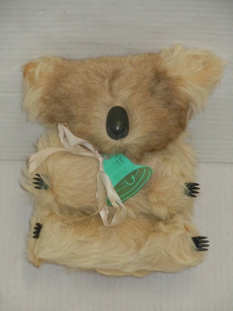 VINTAGE MORELLA PRODUCT TINKLE BEAR AUSTRALIA KOALA CHIME TOY PLUSH REAL FUR?