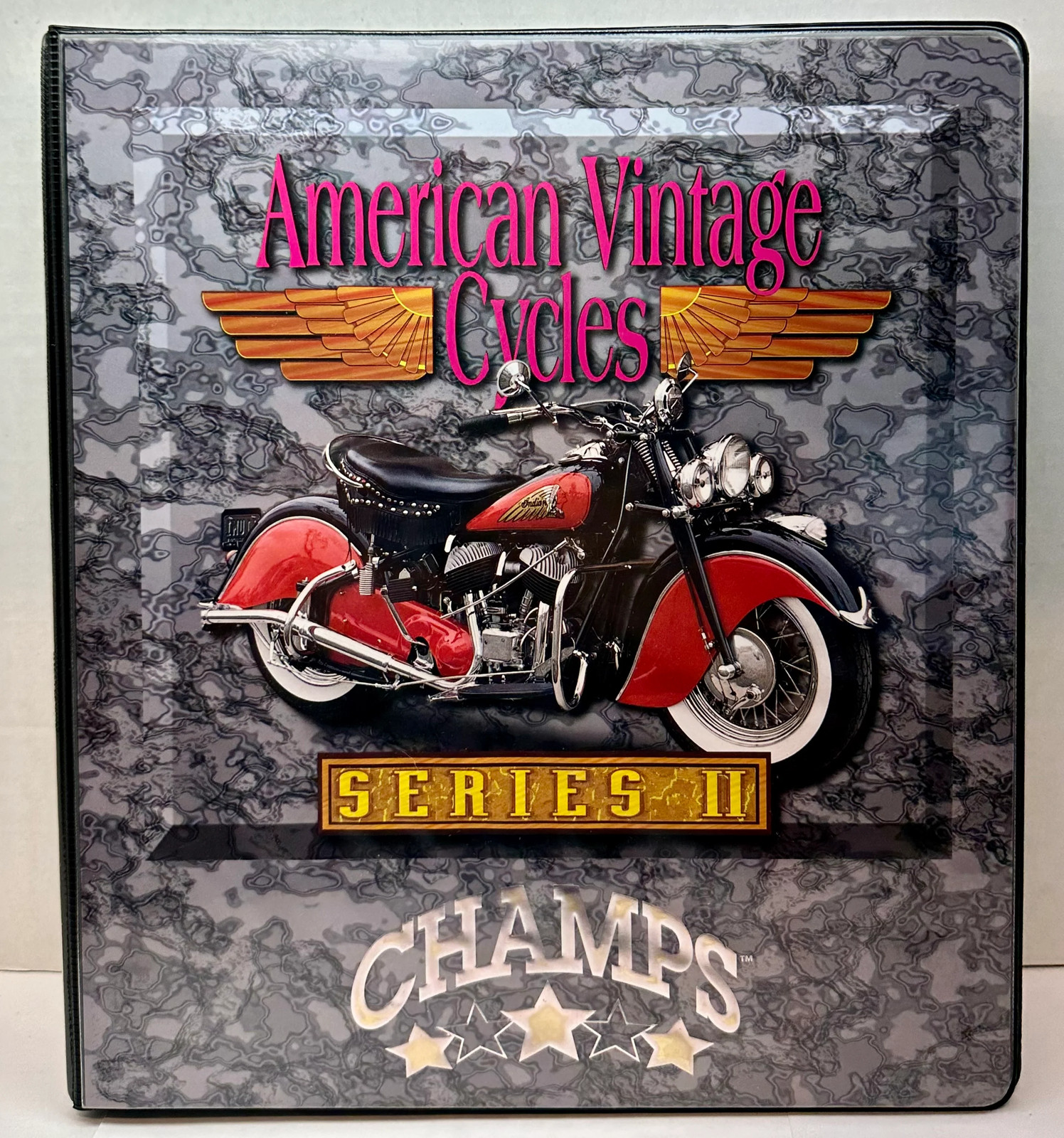 1993 American Vintage Cycles Series II Collector Card Album Binder Champs Indian