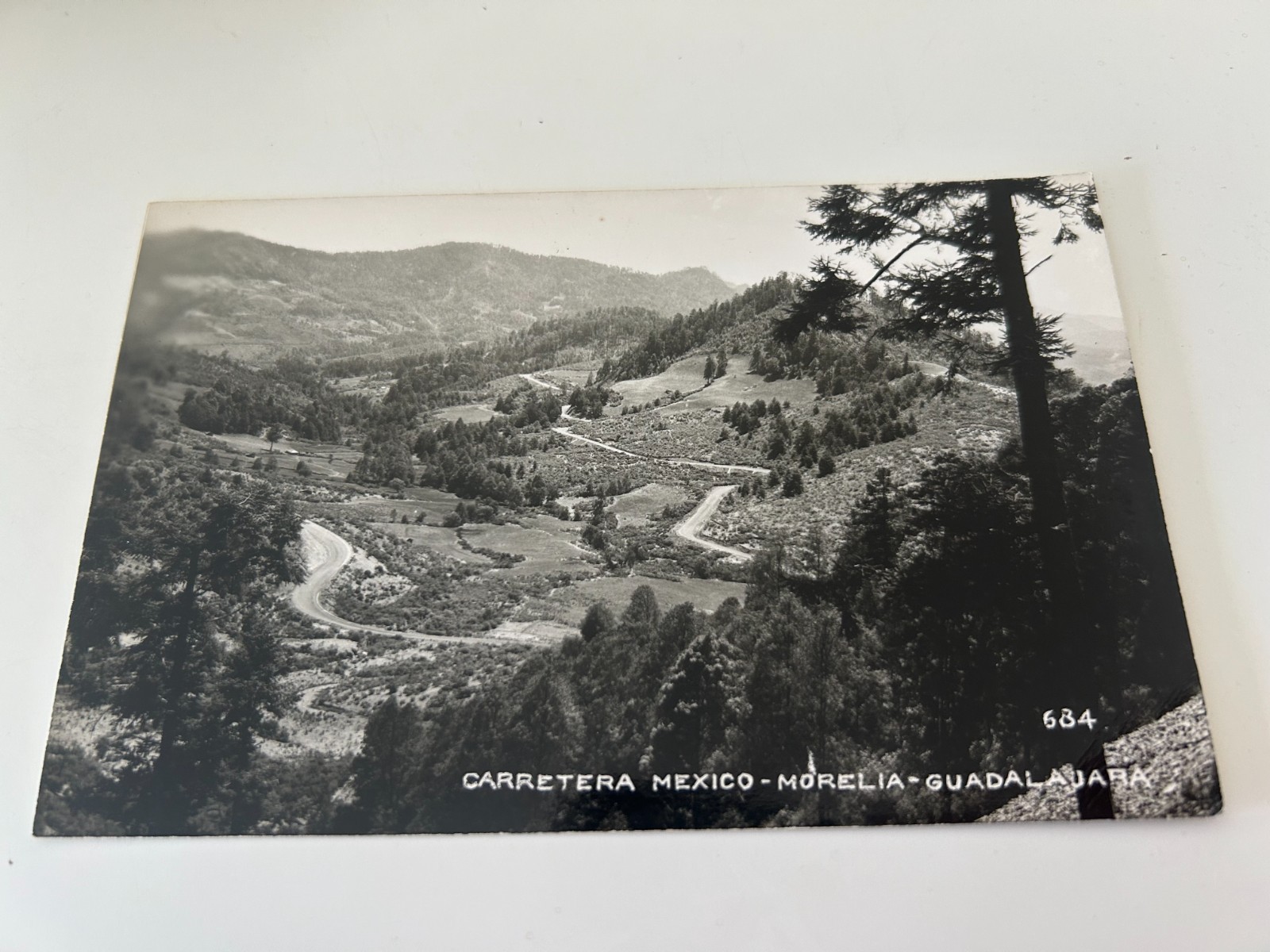 Carretera Mexico Morelia Guadalajara Mexico RPPC Postcard
