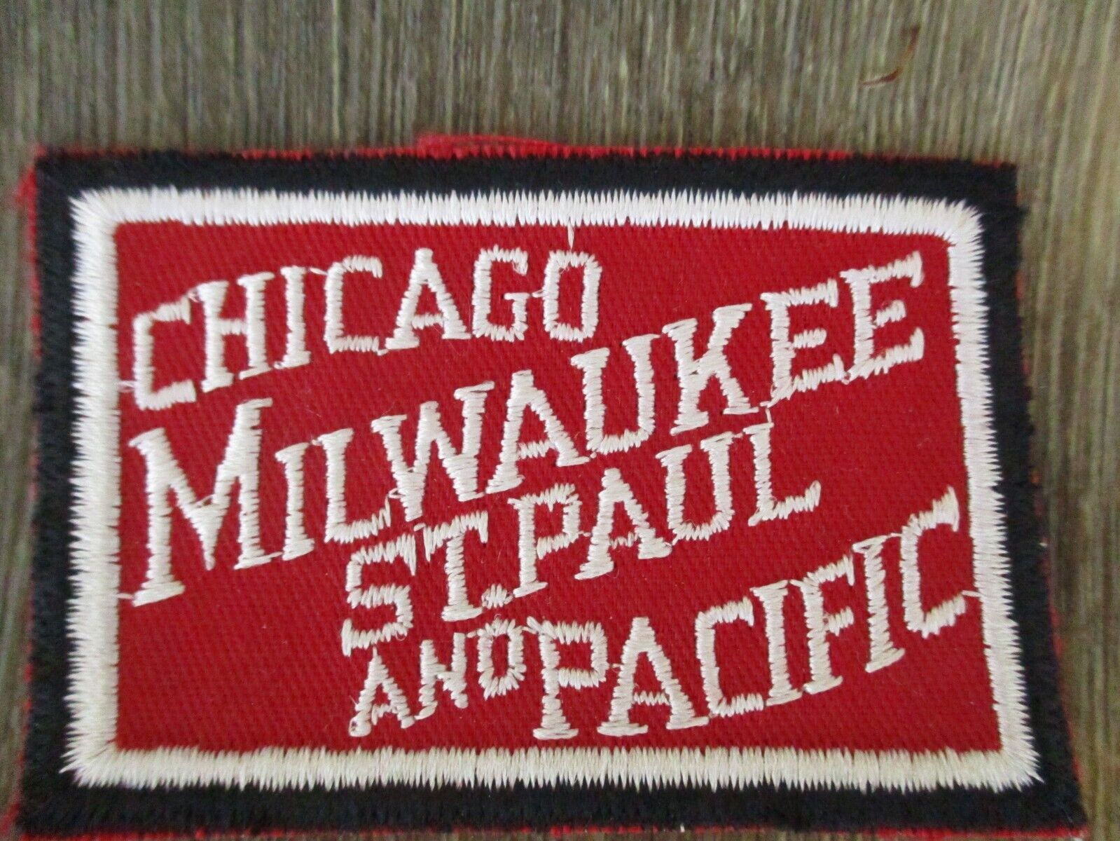 VTG RARE Chicago Milwaukee St. Paul and Pacific Railroad Patch 3” X 2” - Unused