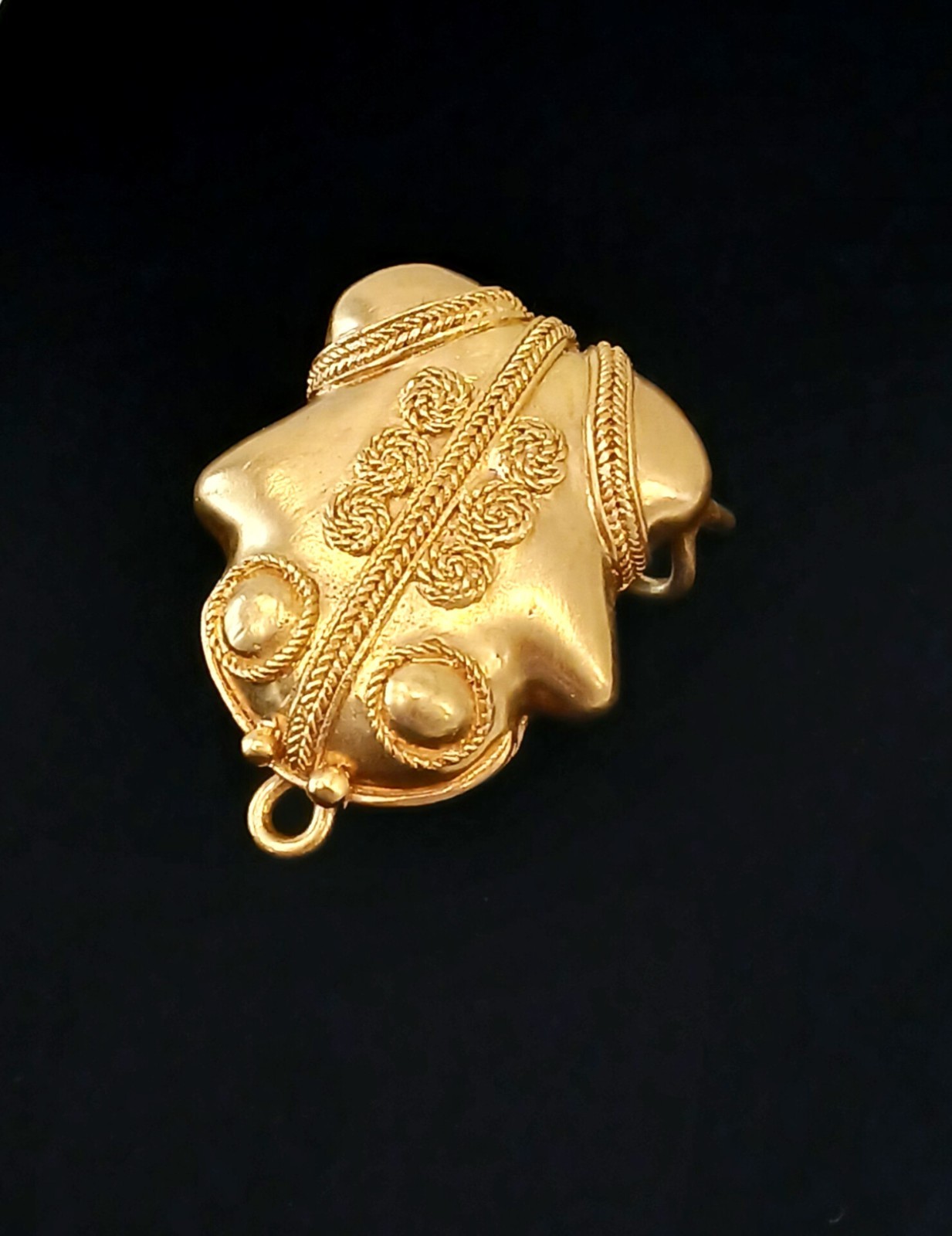 Art's Elegance (AE) Pre-Columbian Revival Stylized Frog Hook / Pendant 61g 2.2