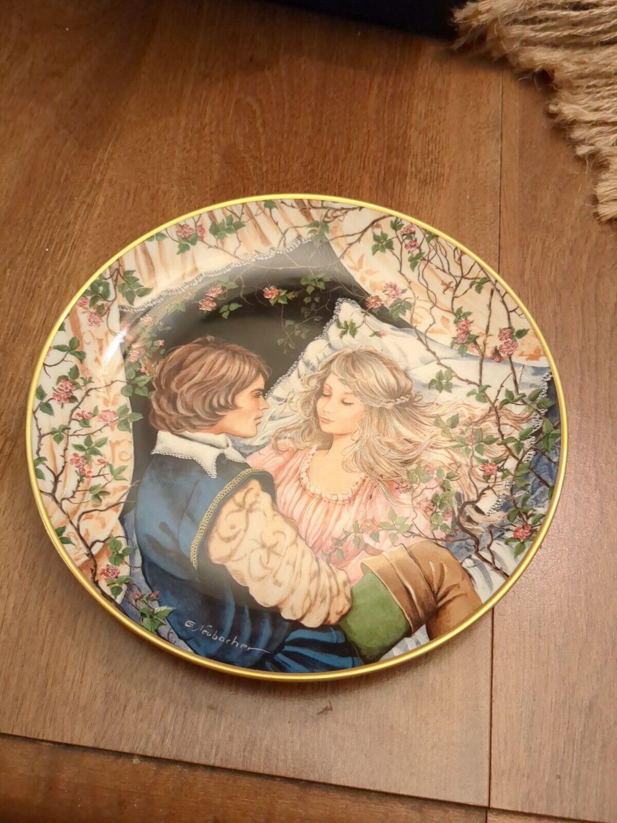 Fairy Tales Kaiser Porcelain Sleeping Beauty collectors plate  Vintage