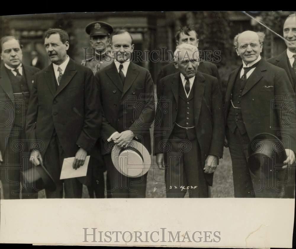 1925 Press Photo President Coolidge with Norse officials in St. Paul 1925 Press Photo President Coolidge with Norse officials in St. Paul