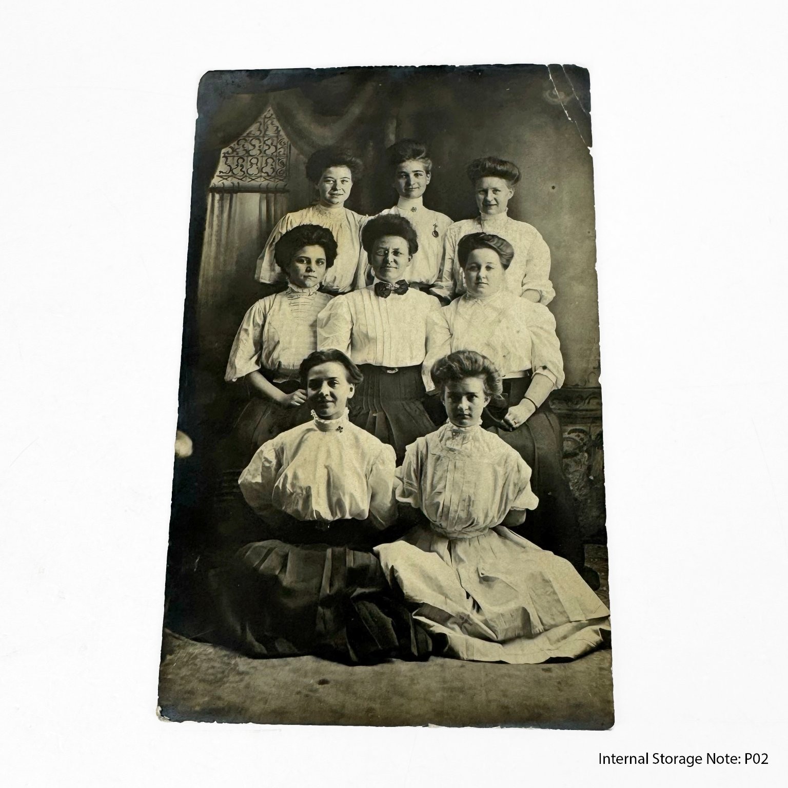 RPPC Halloween Postcard Eight Women Witch Costumes Chicago Antique Real Photo