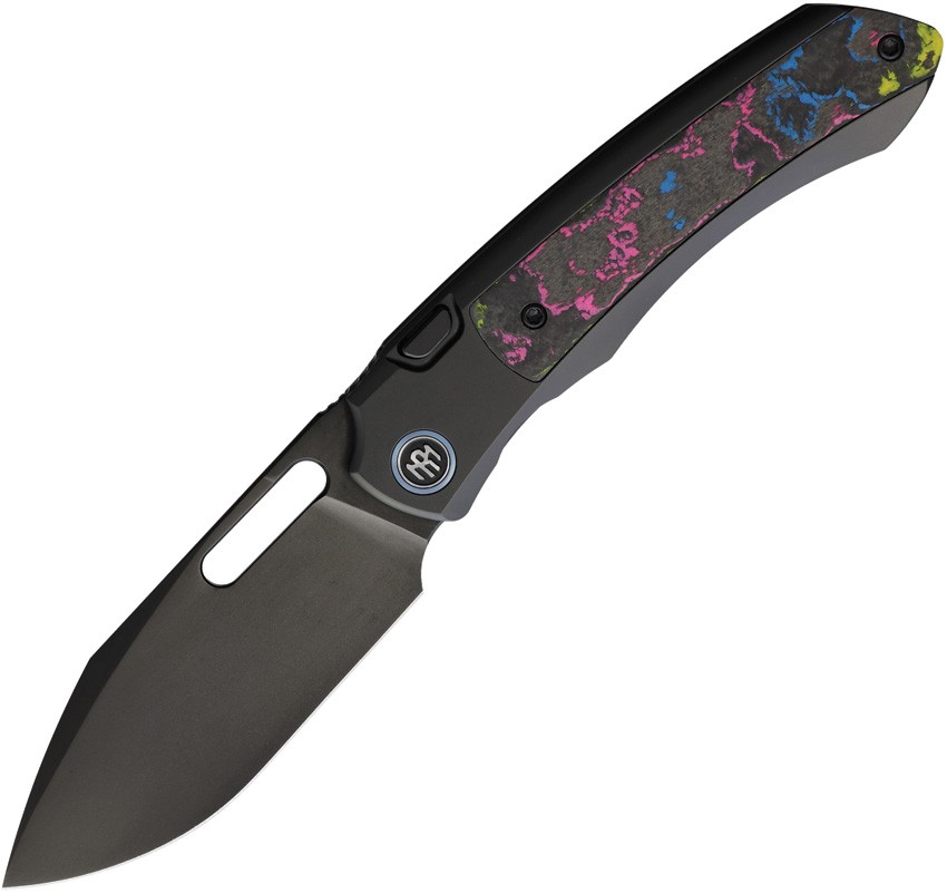 REMETTE RT-Orca Black Titanium & Warrior Carbon Fiber Folding M390 Knife ORCAURD