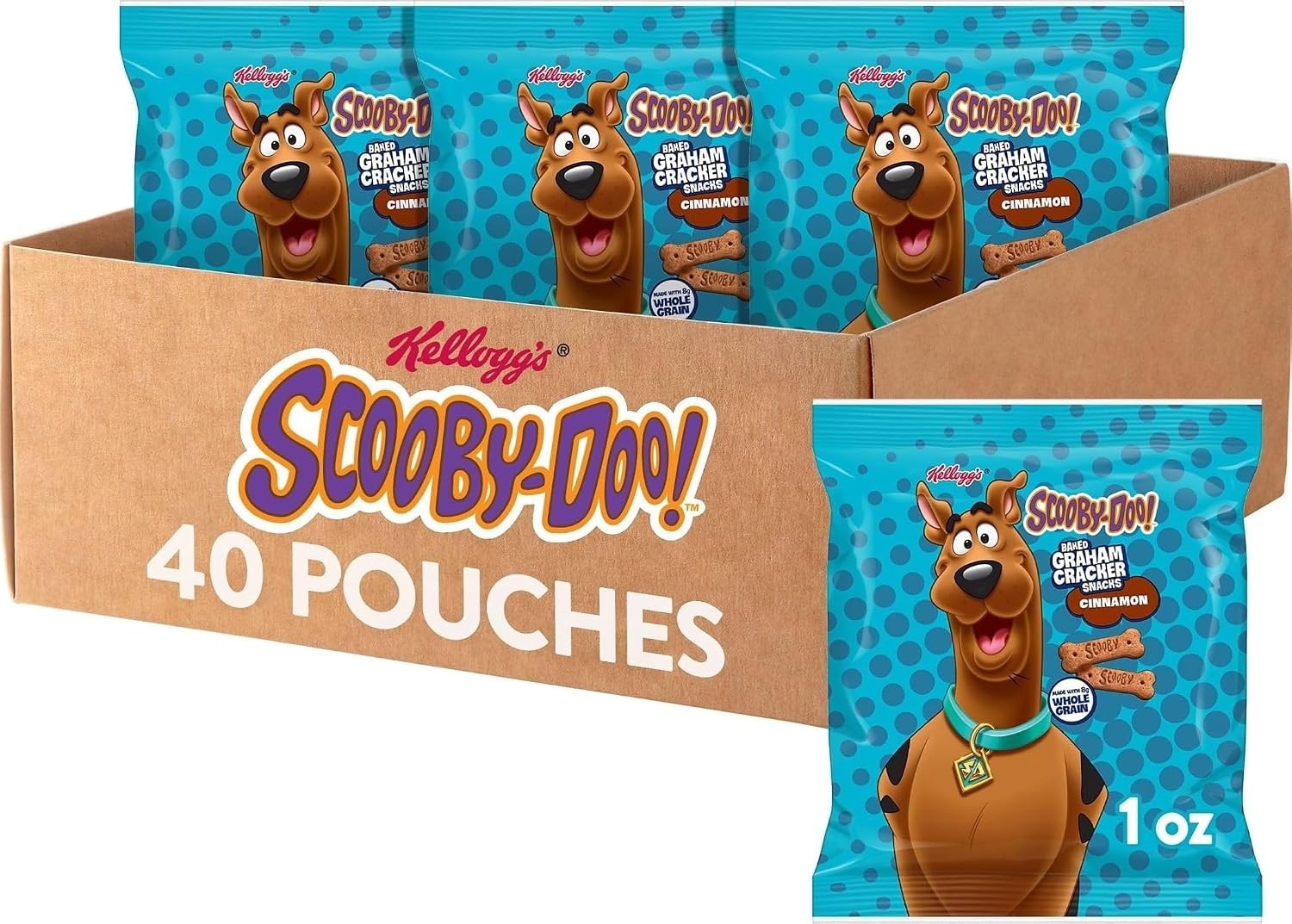 Cinnamon Whole Grain Graham Cracker Snacks by Kellogg\'s Scooby Doo Cereal