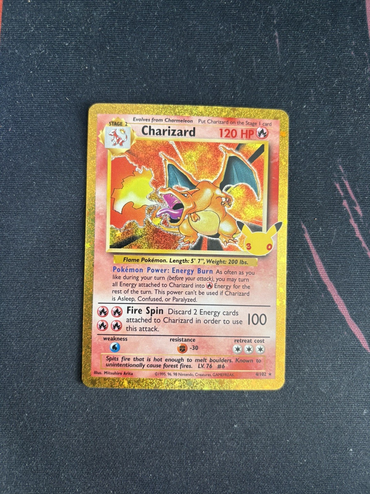 Pokemon 30th Anniversary Charizard Holo Celebration Classic Collection