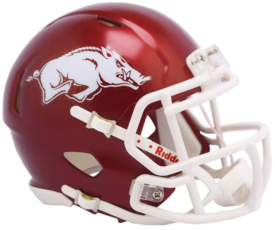 Arkansas Razorbacks NCAA Riddell Speed MIni Helmet New in Box