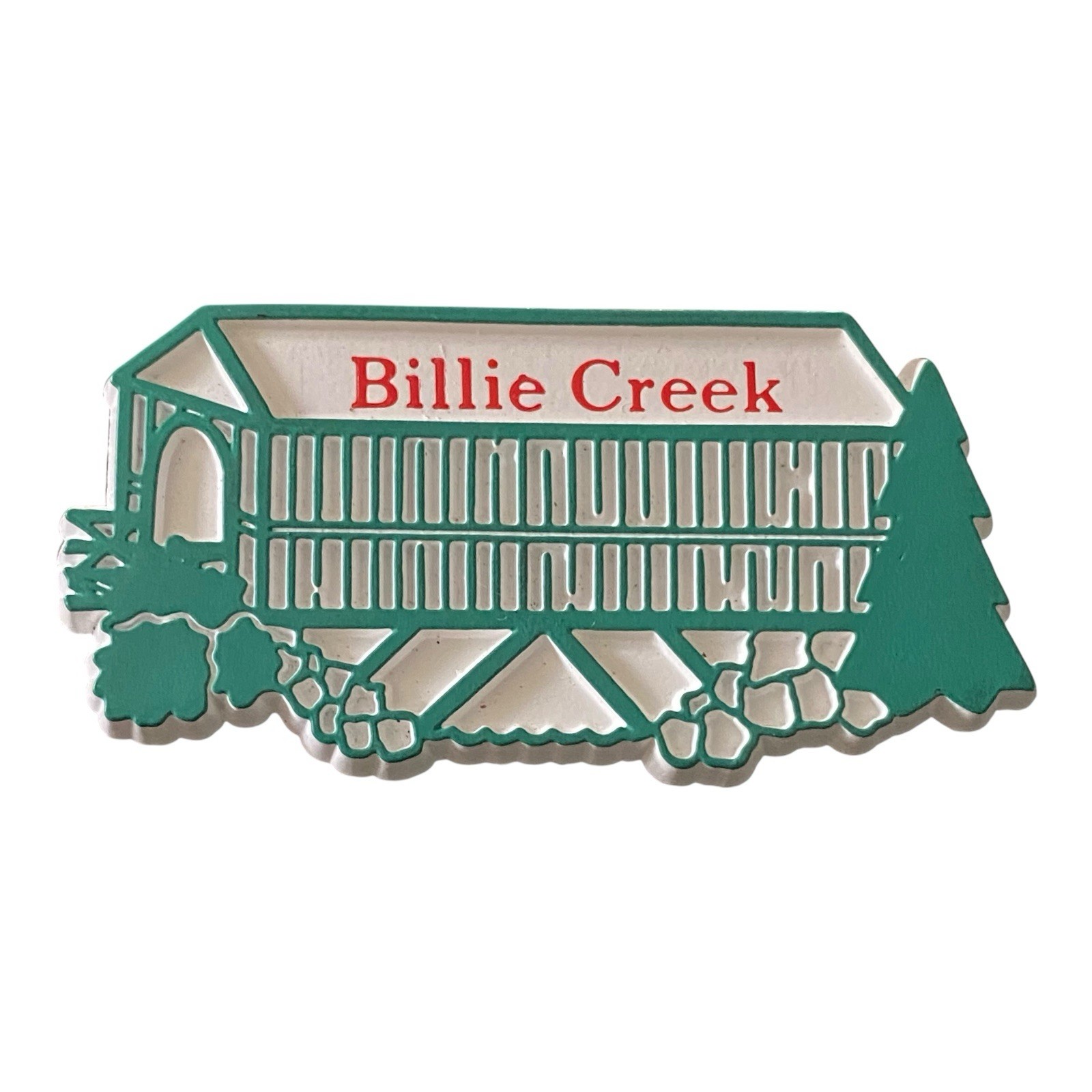 Billie Creek Village Museum Park Fridge Magnet Souvenir Bridge Rockville Indiana