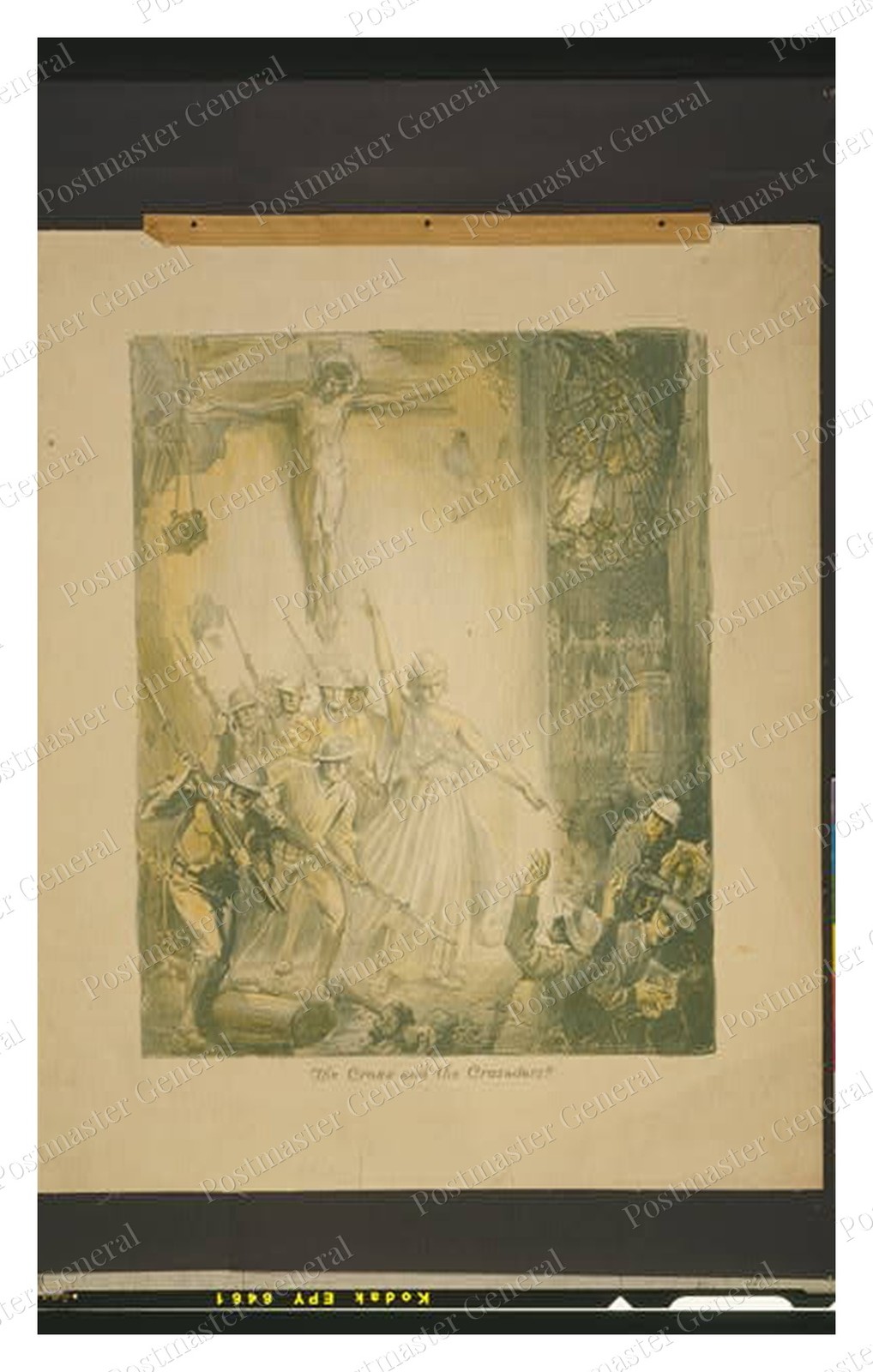The Cross and Crusaders Standard Postcard COPY RPPC