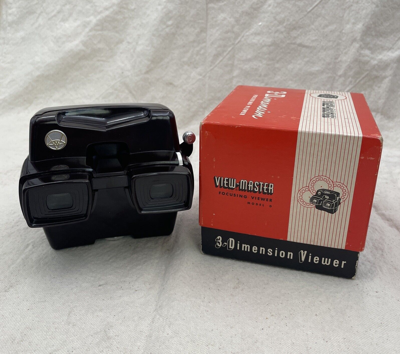 Sawyer View-Master Stereo Focusing Viewer Model D Viewmaster With Box Works